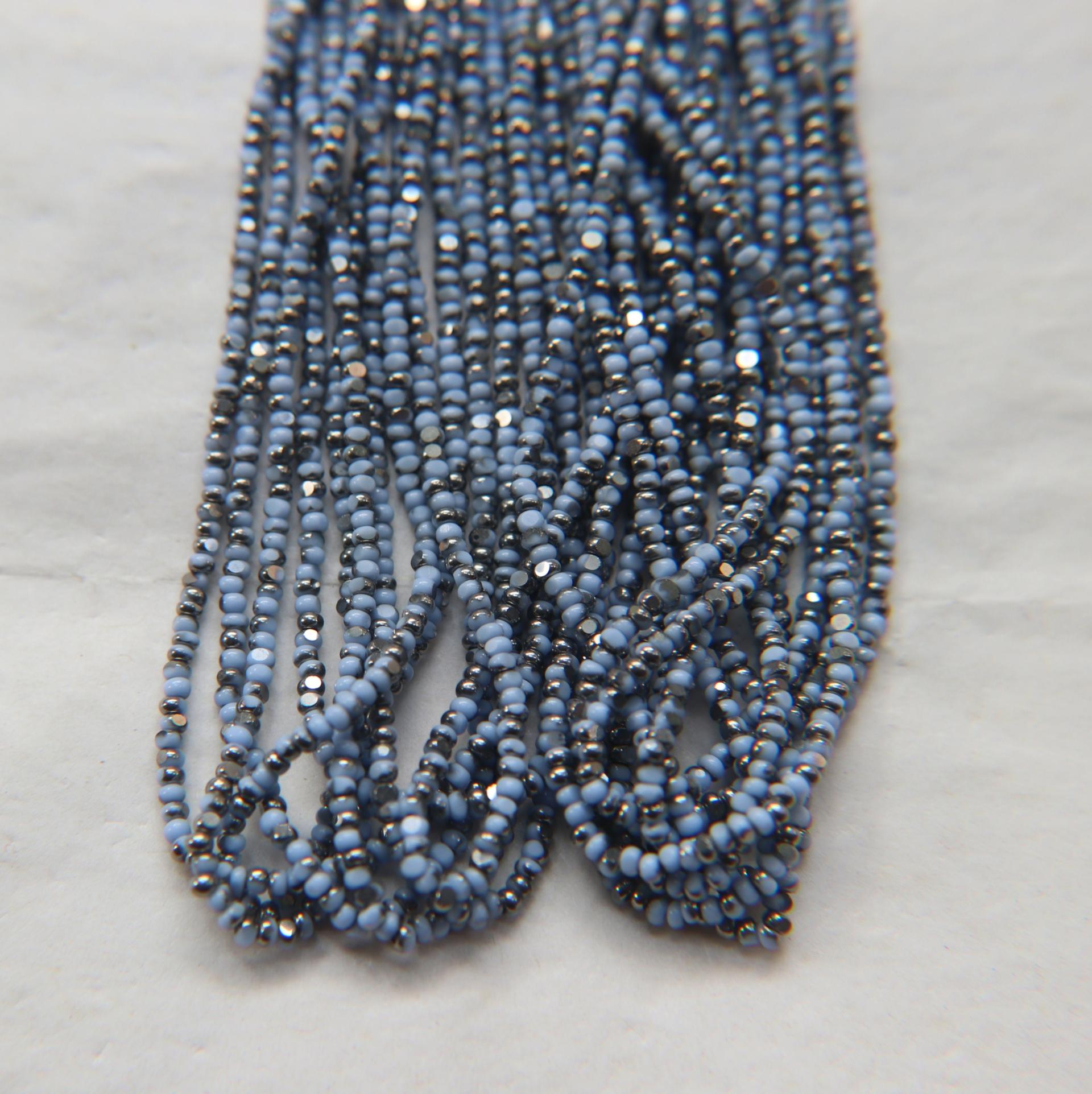 11/0 Charlotte true Cut Beads Patina Light Pale Blue Opaque Gunmetal 10/20/50/250/500 Grams PREMIUM SEED Beads