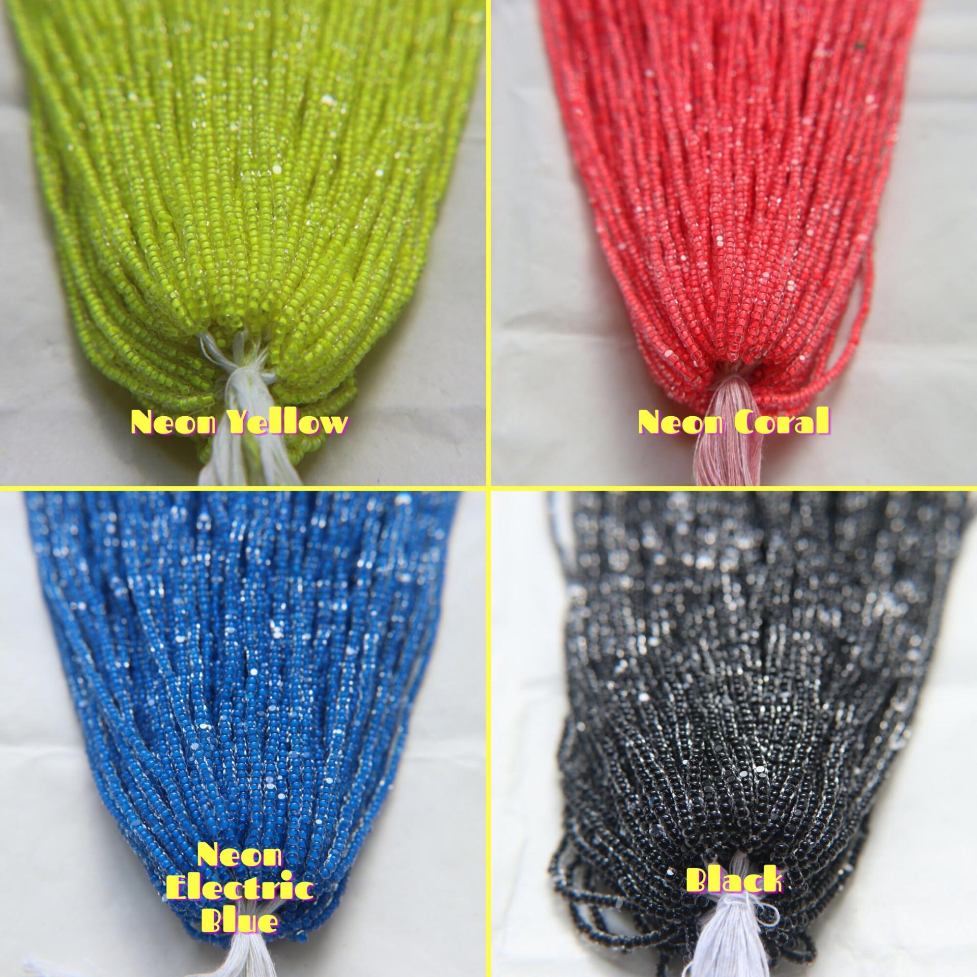11/0 Hanks Charlotte Cut Beads in Neon Linings (11 Colors) 1/5/25/50/100 Hanks 2mm jewellery rare glass beads, jewelry supply, native supply