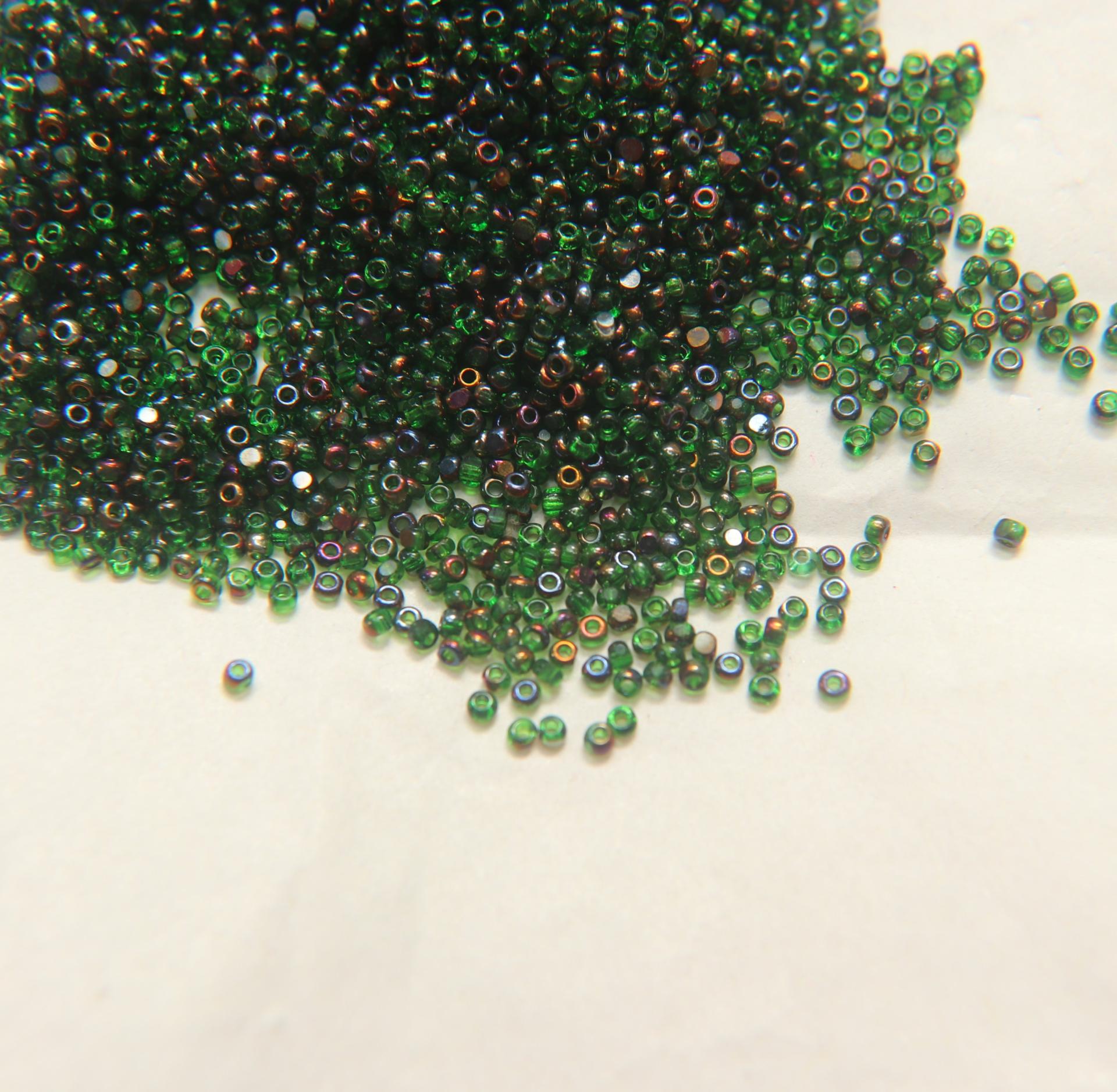 11/0 Charlotte Cut Beads Patina Light Green Bronze Gold 10/20/50/250/500 Grams PREMIUM MATERIALS