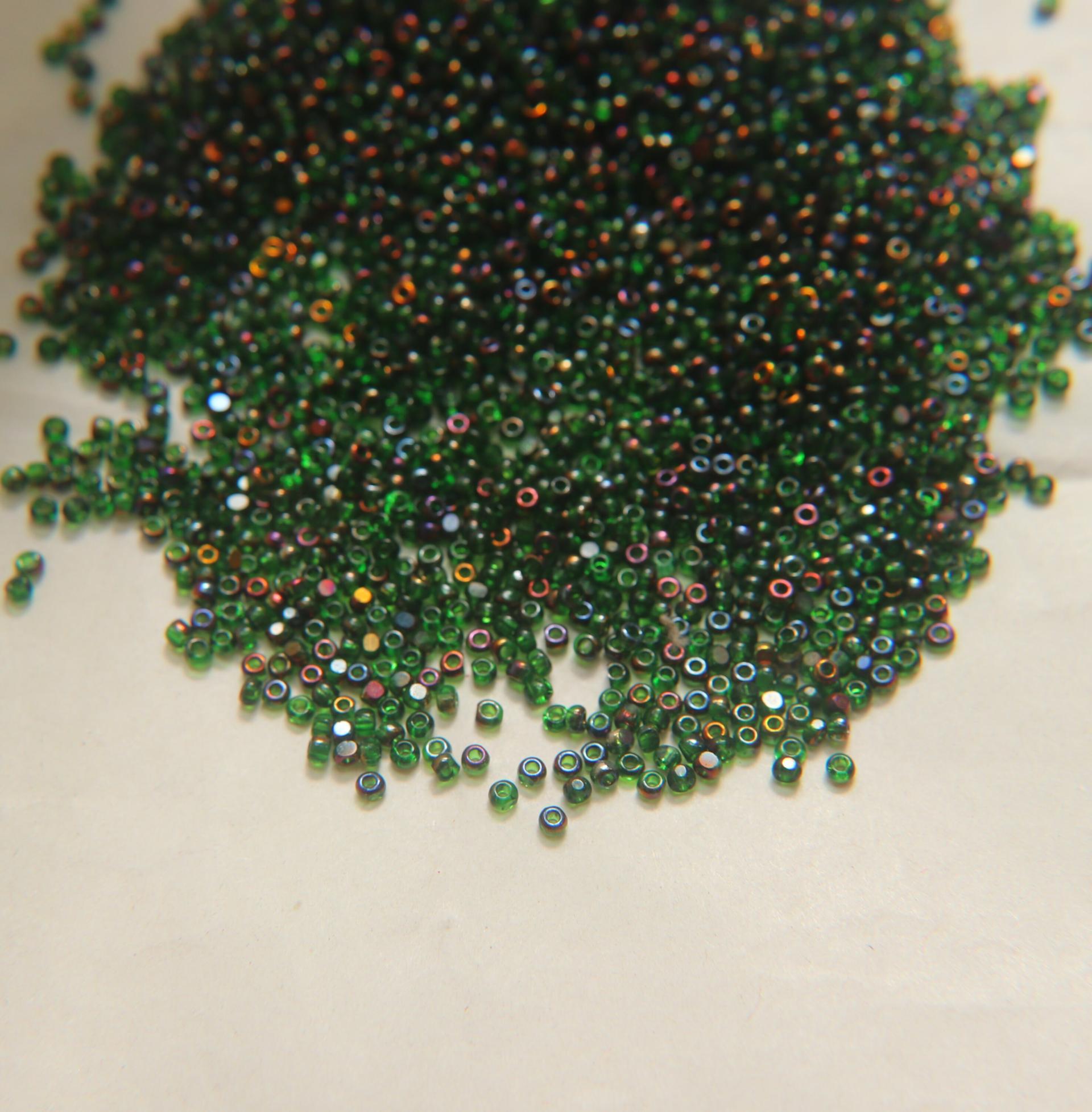 11/0 Charlotte Cut Beads Patina Light Green Bronze Gold 10/20/50/250/500 Grams PREMIUM MATERIALS