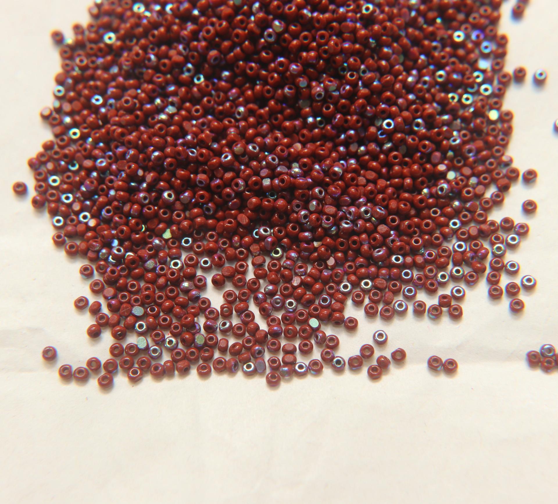 11/0 Charlotte Cut Beads Patina Burnt Rust Opaque Aurore Boreale 10/20/50/250/500 Grams PREMIUM MATERIALS