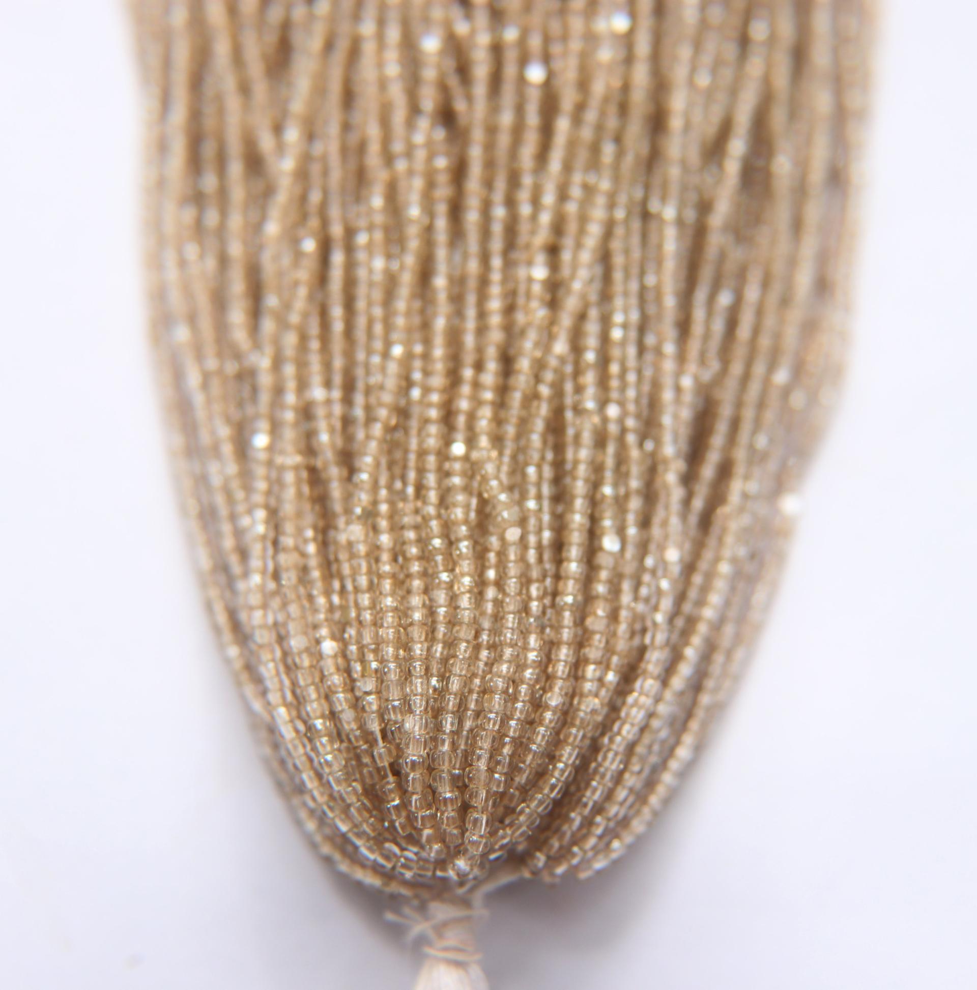 11/0 Hanks Charlotte Cut Beads Crystal Golden Honey 1/5/25/50/100 Hanks PREMIUM SEED BEADS, Native Supplies