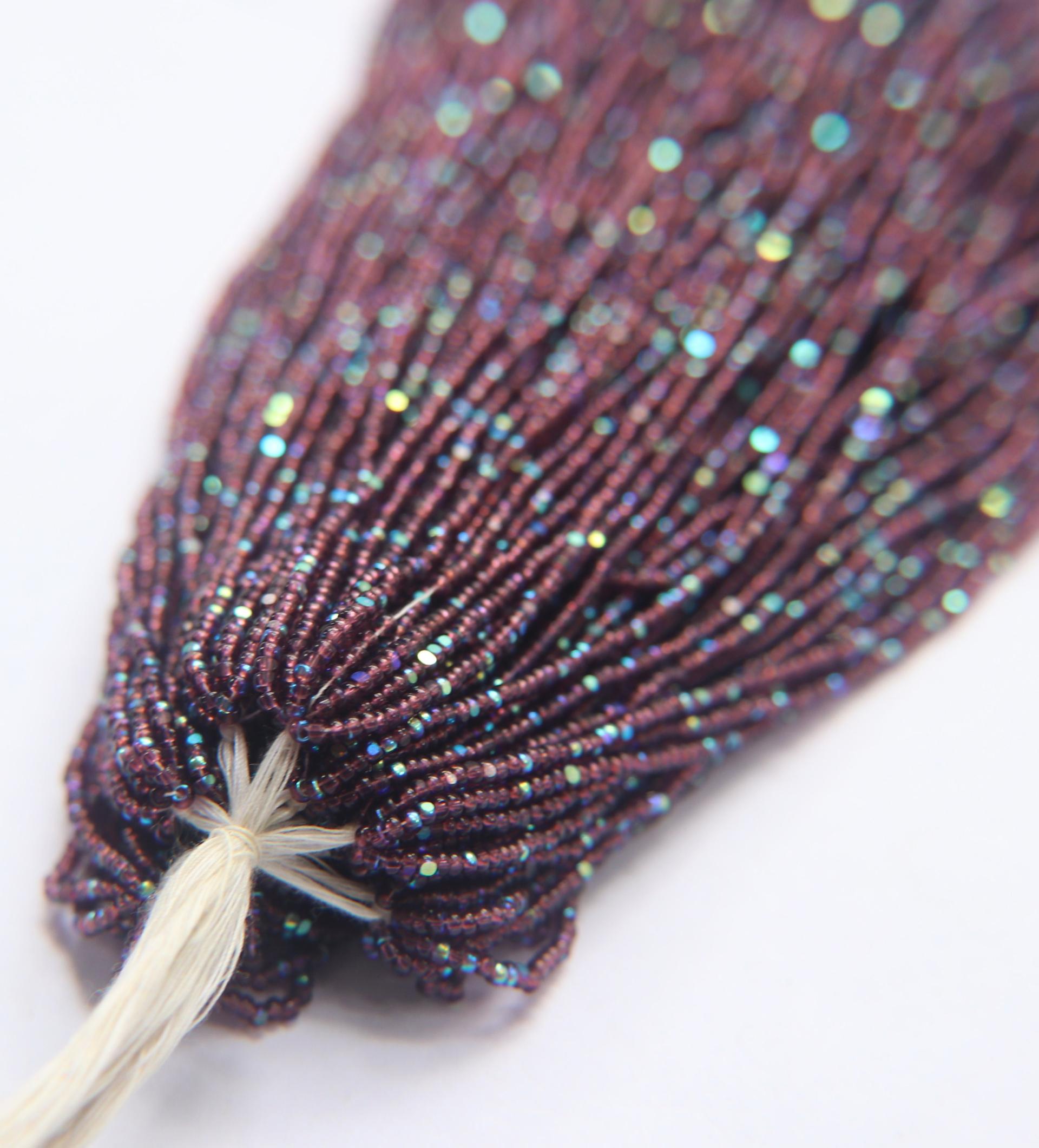 11/0 Hanks Charlotte Cut Beads Patina Transparent Amethyst Aurore Boreale 1/5/25/50/100 Hanks PREMIUM SEED BEADS, Native Supplie