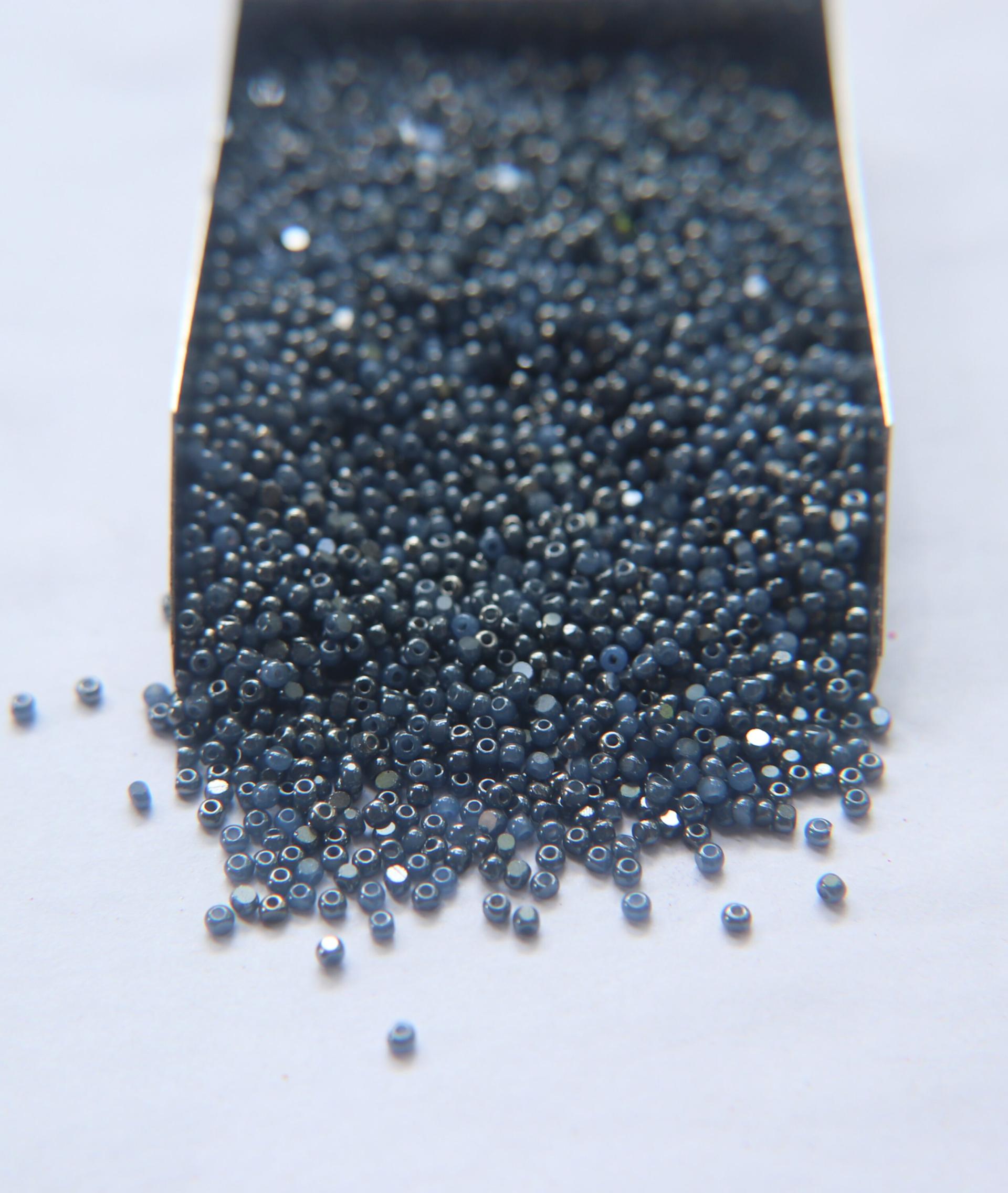11/0 Charlotte True Cut Beads Ionized Premium Medium Sapphire Opal 10/20/50/250/500 Grams PREMIUM SEED Beads