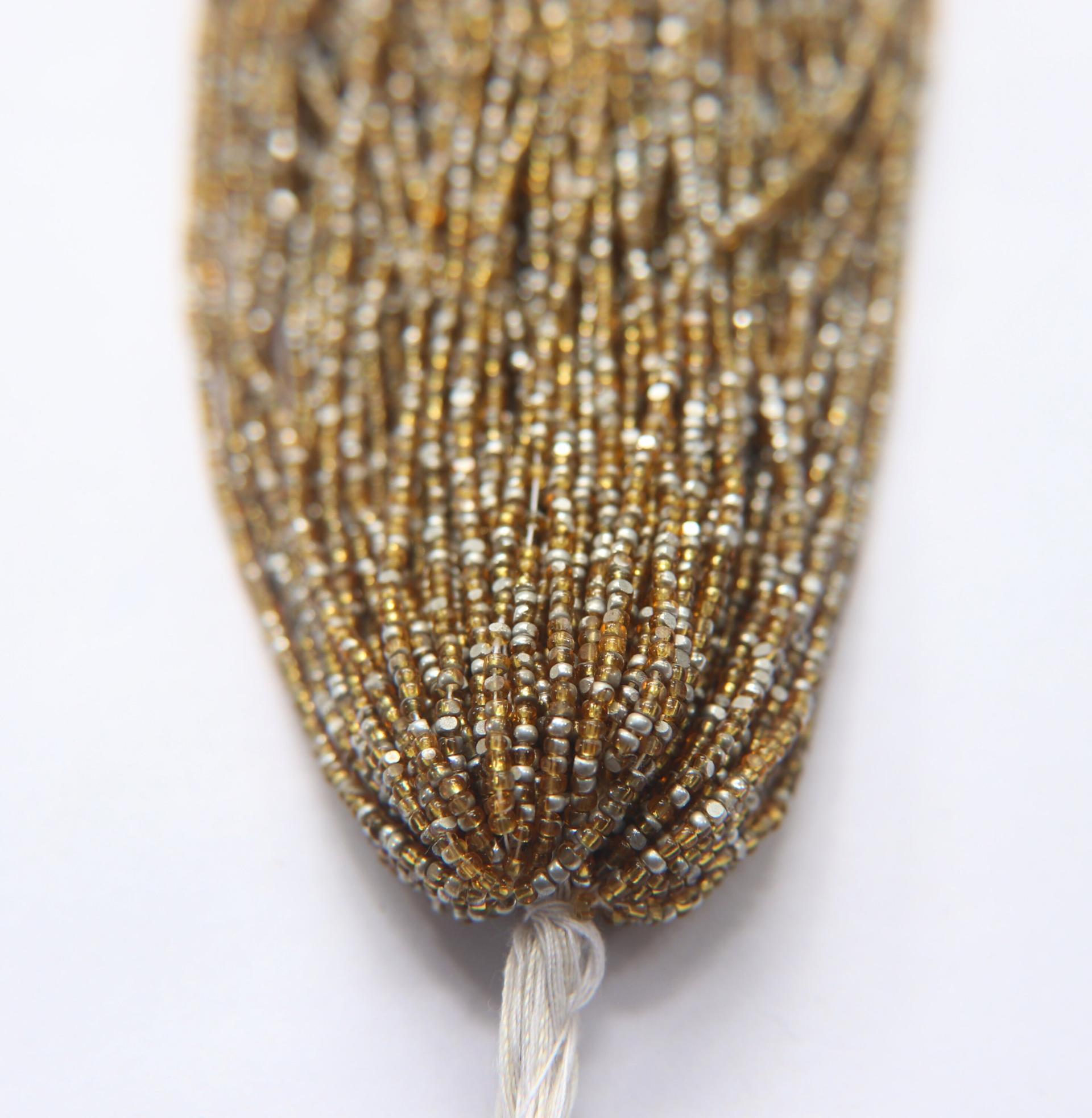 11/0 Charlotte true Cut Beads Patina Honey transparent Silver 10/20/50/250/500 Grams