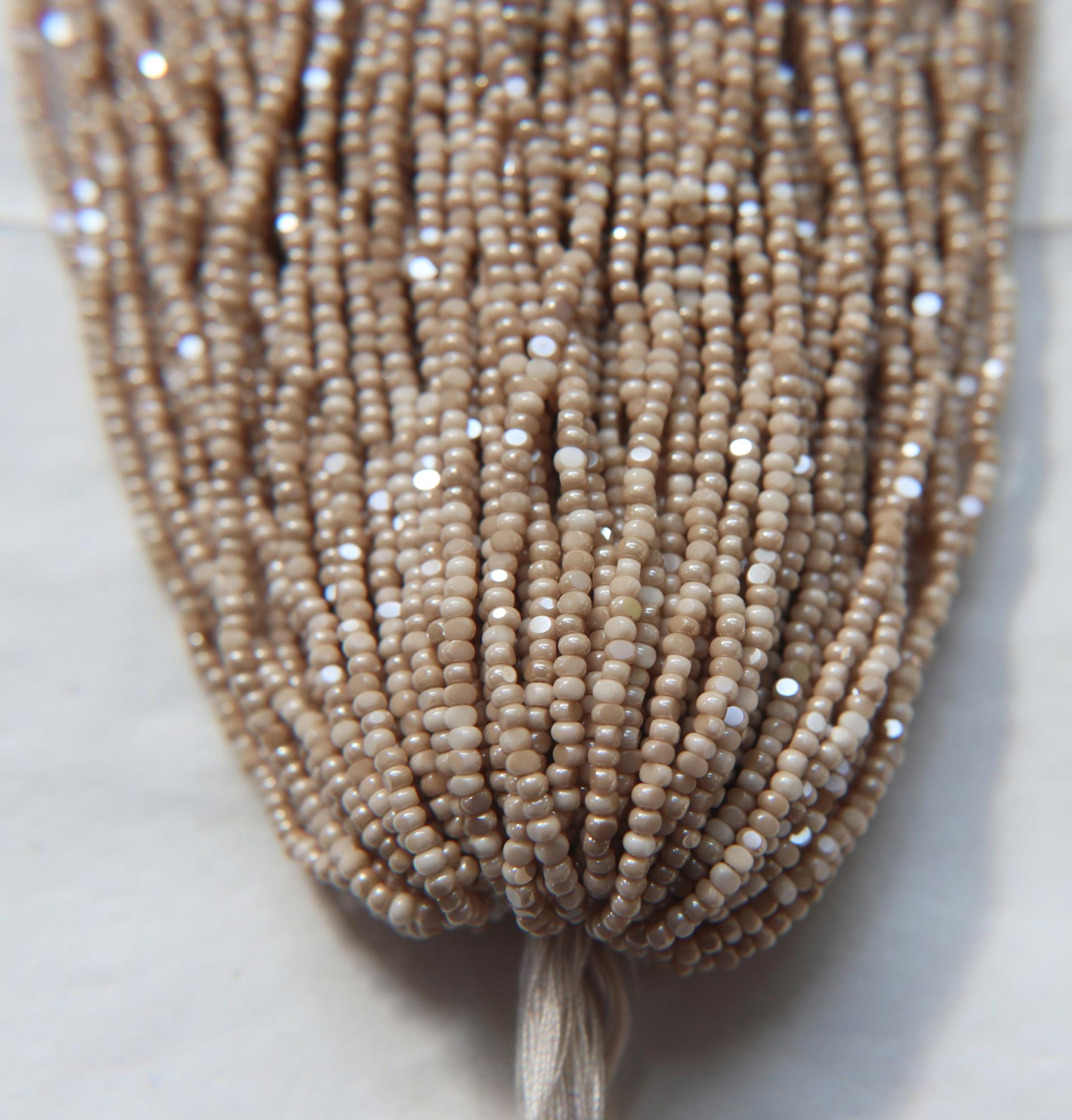 11/0 Hanks Charlotte Cut Beads Opaque Cream Light Silk 1/5/25/50/100 Hanks PREMIUM SEED BEADS, Native Supplies