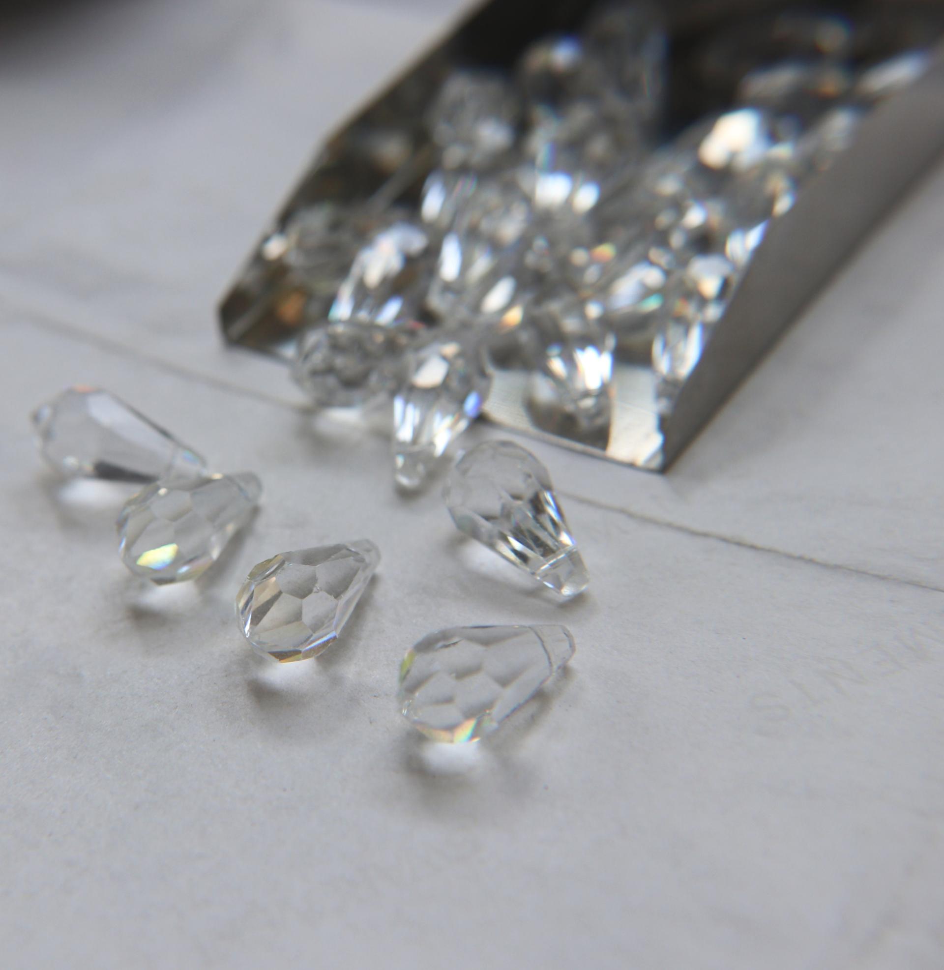Vintage Swarovski 6000 Crystal Drops 18x9 MM Fancy Crystal drops 3/12/36 Pieces