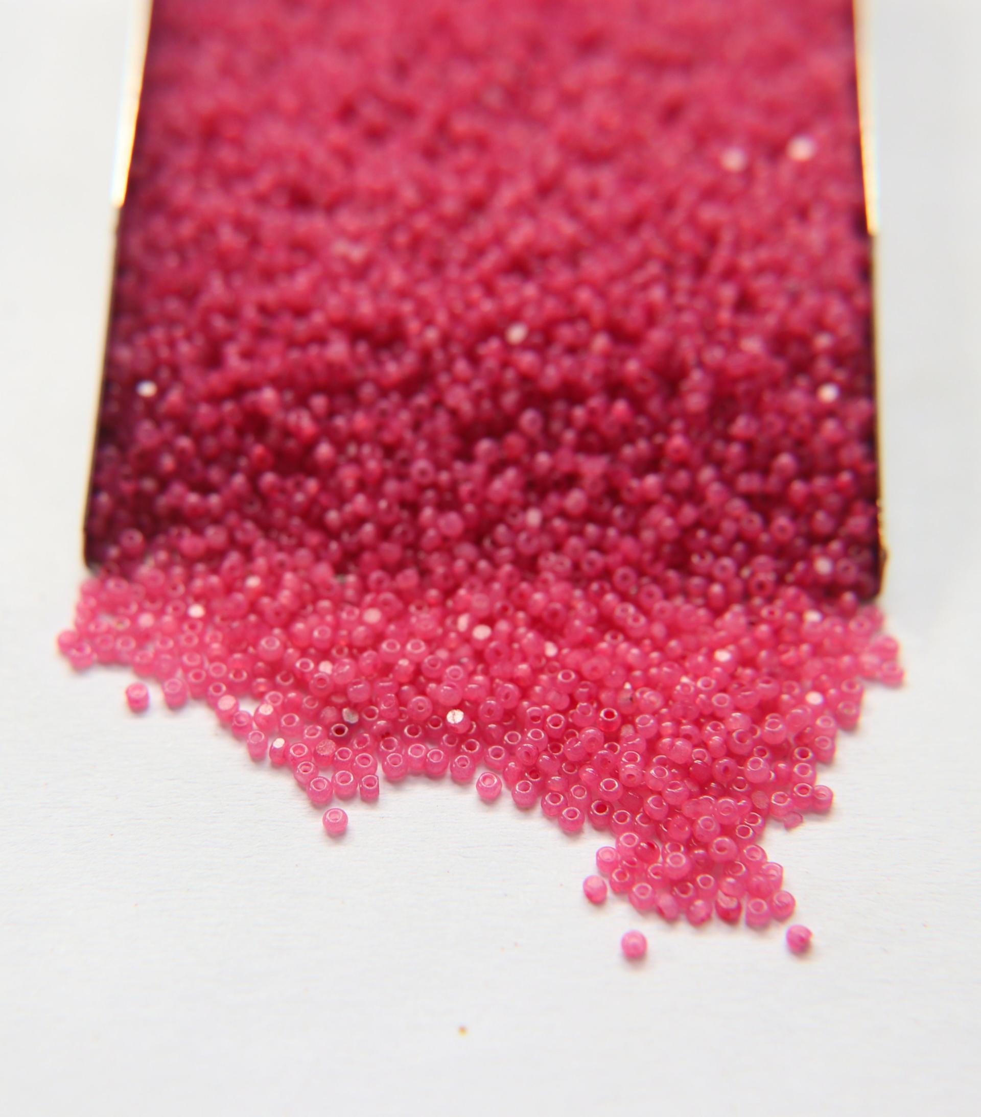 13/0 Charlotte Cut Beads Rose Opal 5/10/20/50/250/500 Grams PREMIUM SEED BEADS, Native Supply