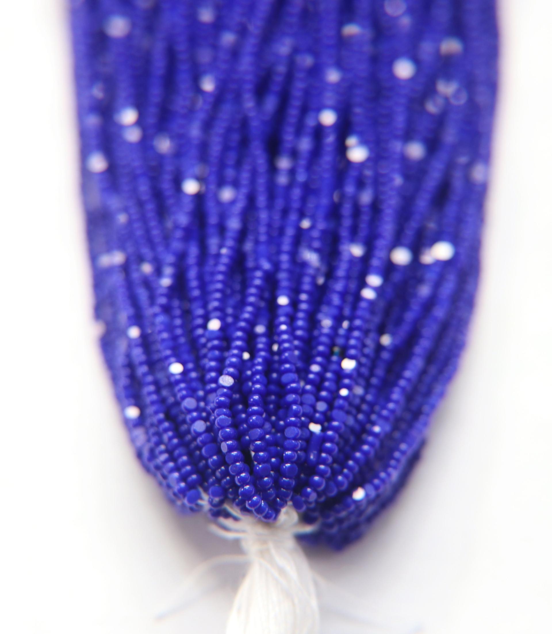 13/0 Hanks Charlotte Cut Beads 33060 Opaque Royal Blue 1/5/25/50/100 Hanks 1.6mm glass beads, jewelry supply, findings, craft supply, rare