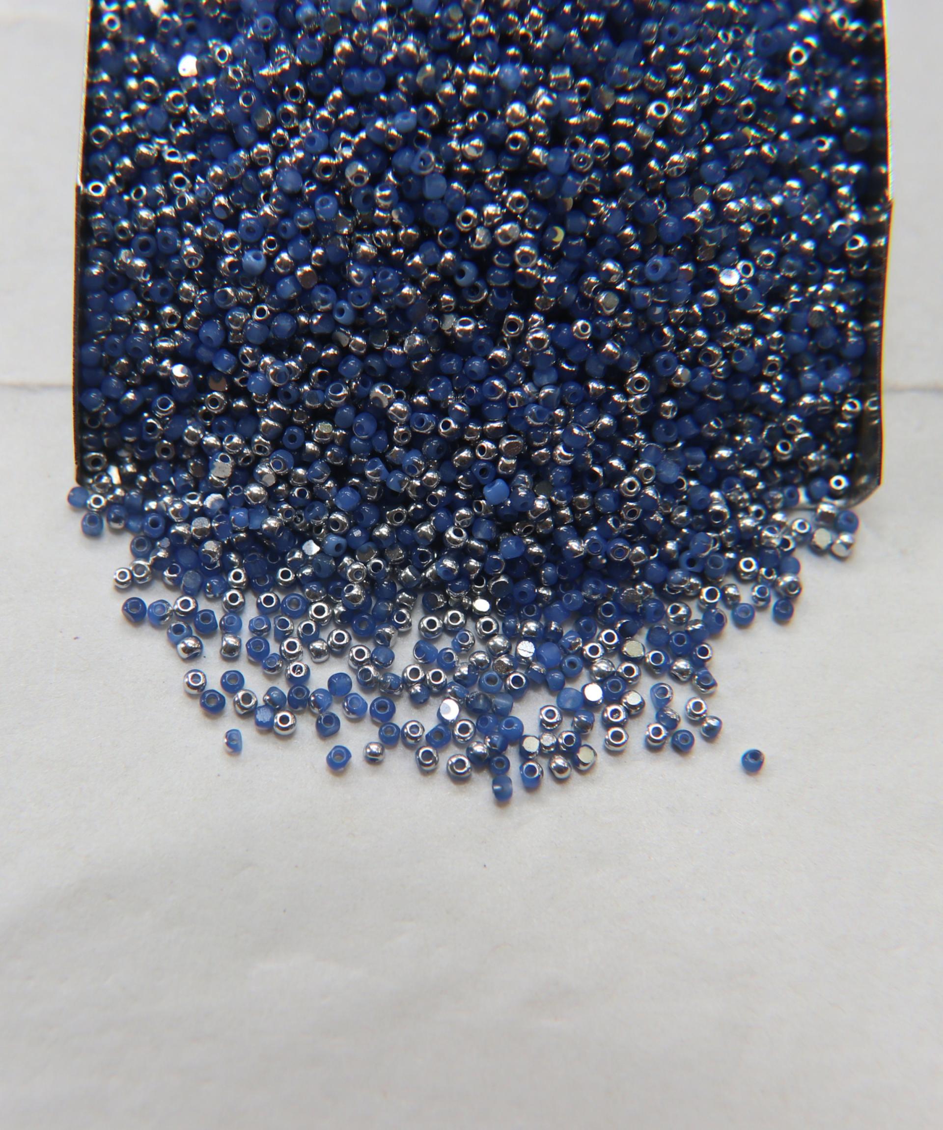 13/0 Charlotte true Cut Beads Patina Premium Medium Sapphire Opal Silver 5/10/20/50/250/500 Grams PREMIUM SEED BEADS, Rare Beads