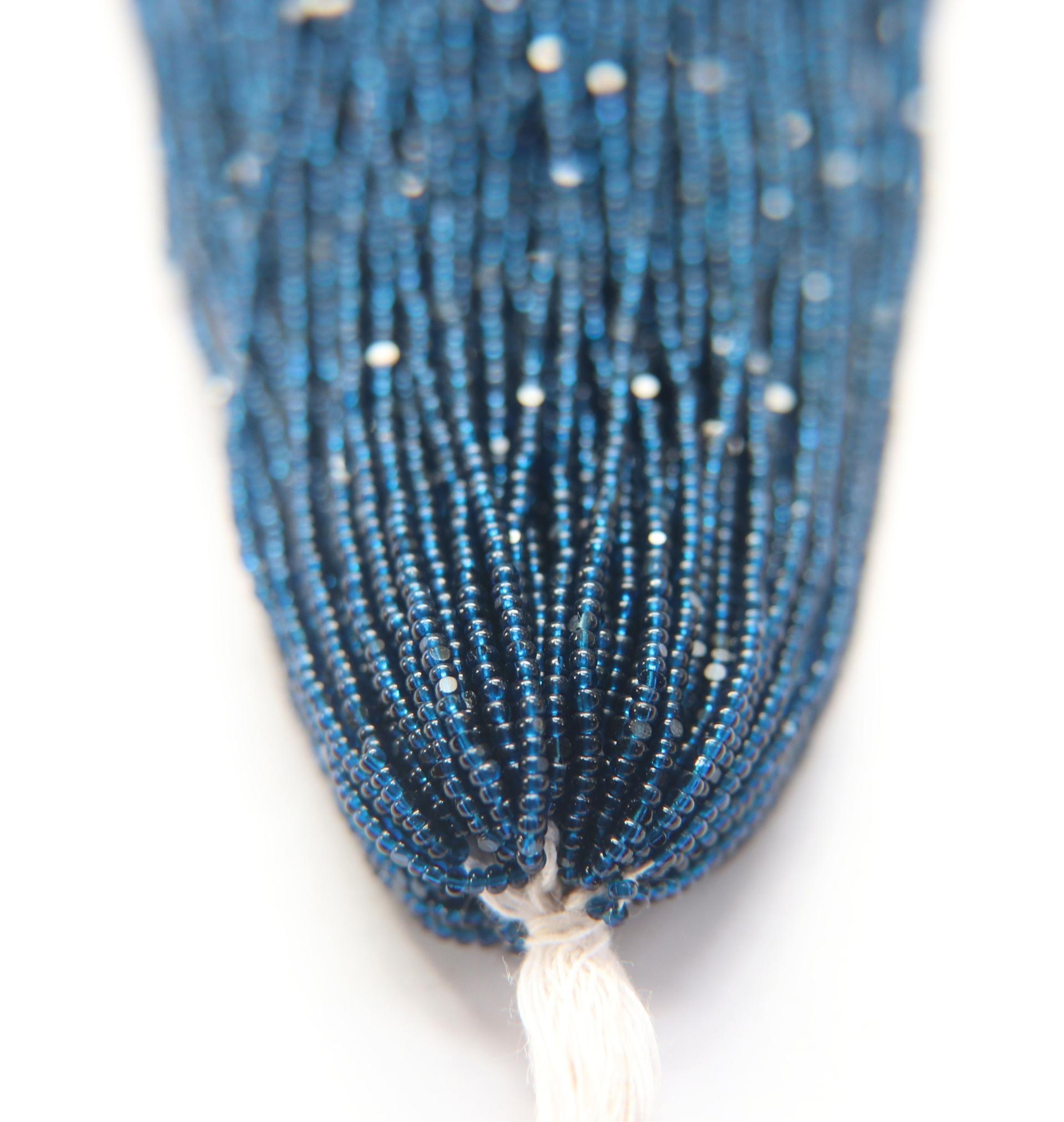13/0 Charlotte Cut Beads Montana Transparent  1/5/25/50/100 Hanks craft supplies, jewelry making, embroidery materials, vintage beads, rare