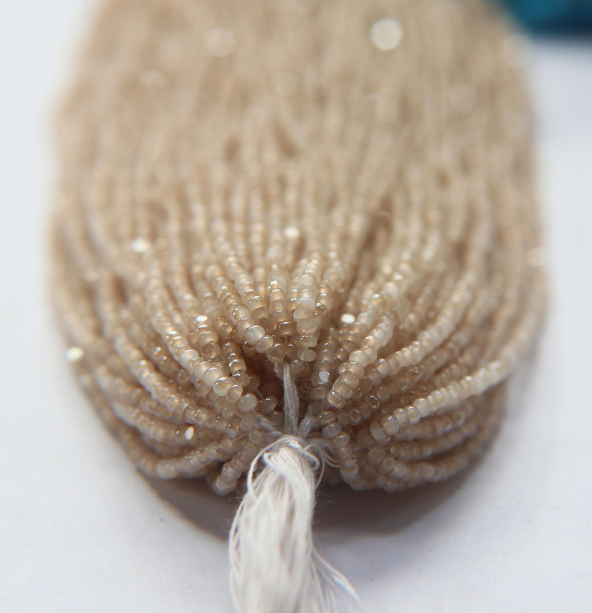 11/0 Hanks Charlotte Cut Beads Honey Opal 1/5/25/50/100 Hanks PREMIUM SEED BEADS, Native Supplies