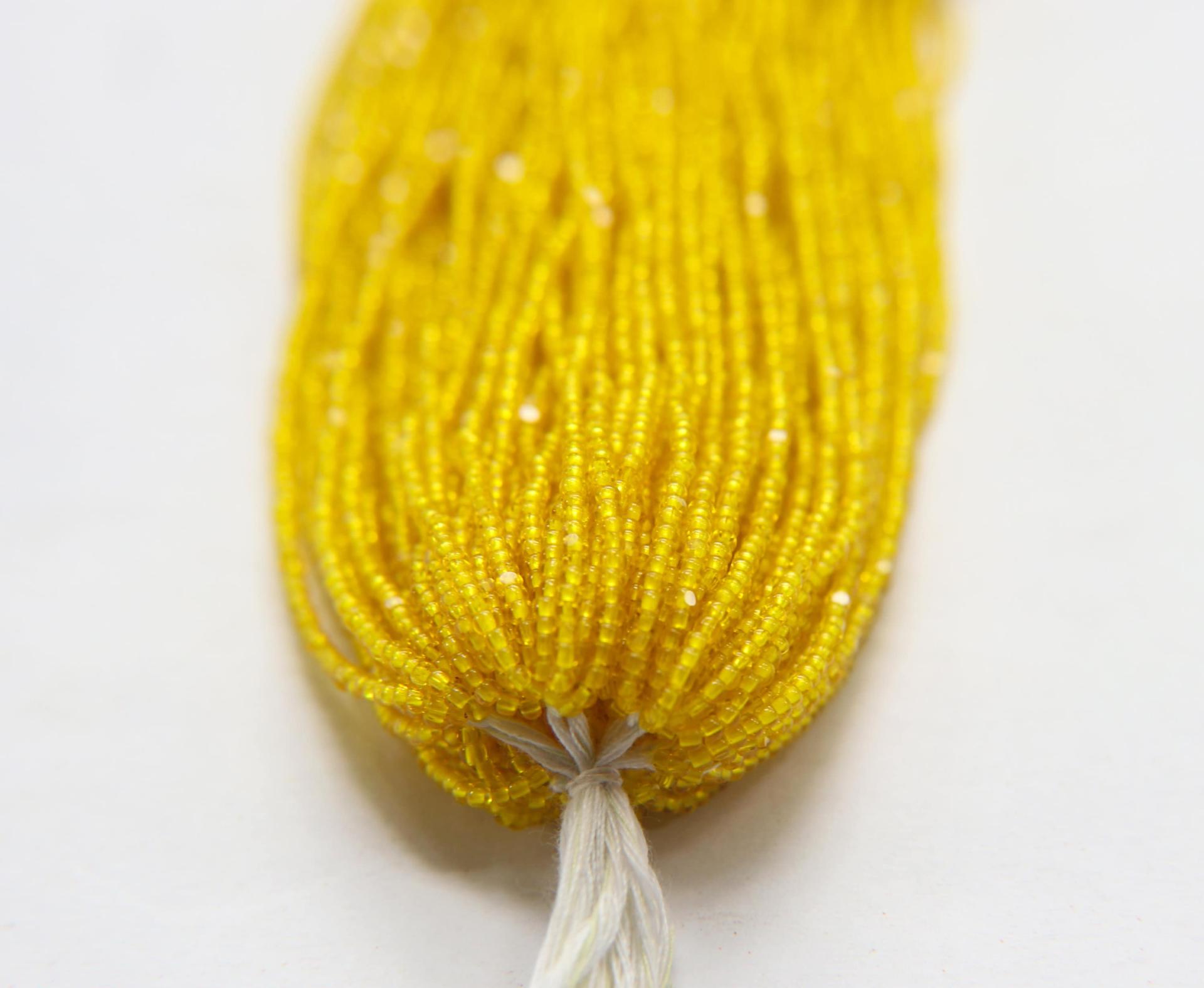11/0 Charlotte true Cut Beads 80010 Yellow Transparent Loose Beads 10/20/50/250/500 Grams Native Beads Supplies