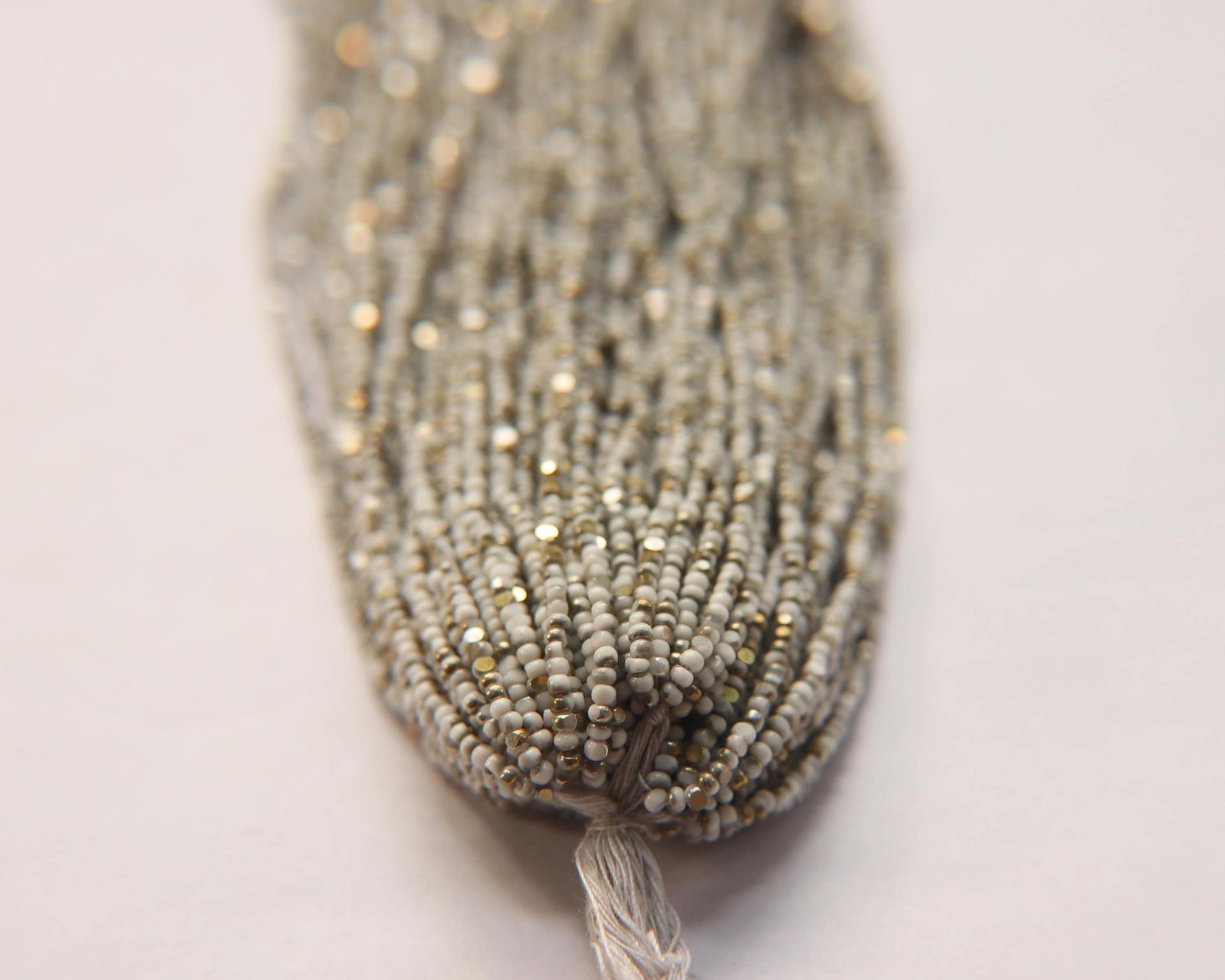 11/0 Hanks Charlotte Cut Beads Patina Opaque Chalk White Bronze Gold  1/5/25/50/100 Hanks PREMIUM SEED BEADS, Native Supplies