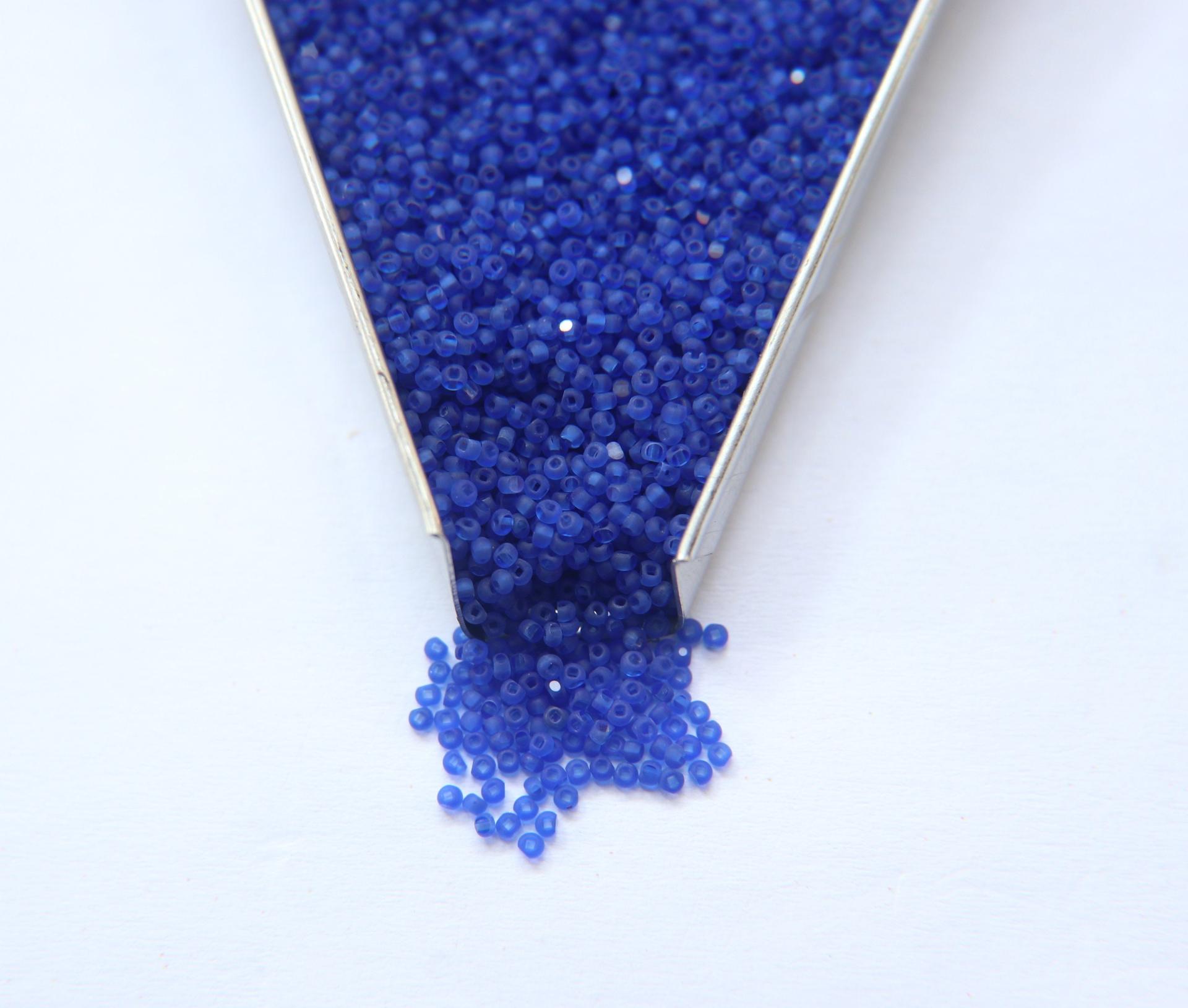 13/0 Charlotte Cut Beads 30050 MATT Sapphire  5/10/20/50/250/500 Grams craft supplies, jewelry making, native supplies