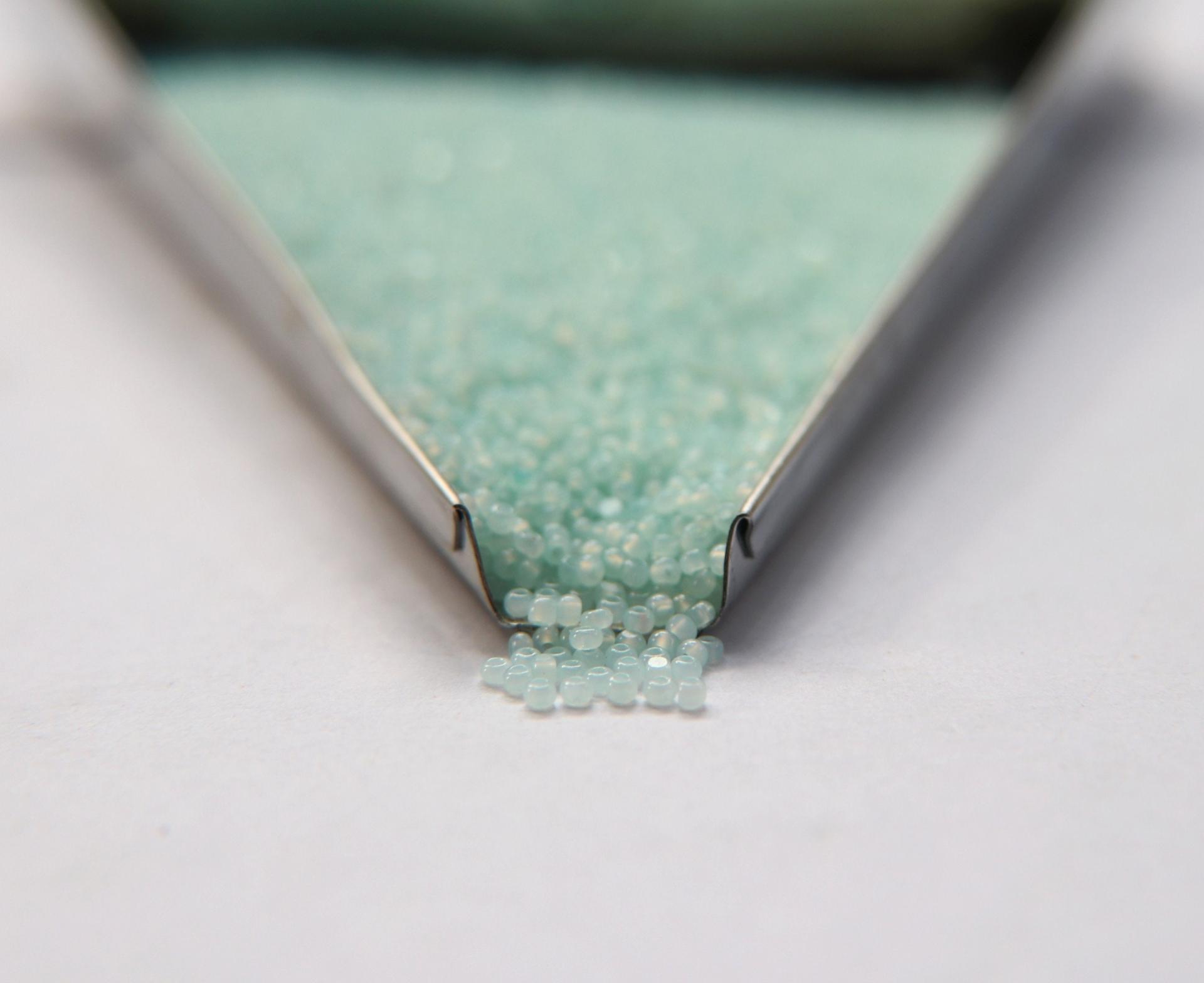 11/0 Charlotte True Cut Beads Mint Opal 10/20/50/250/500 Grams Premium Seed beads, native supply