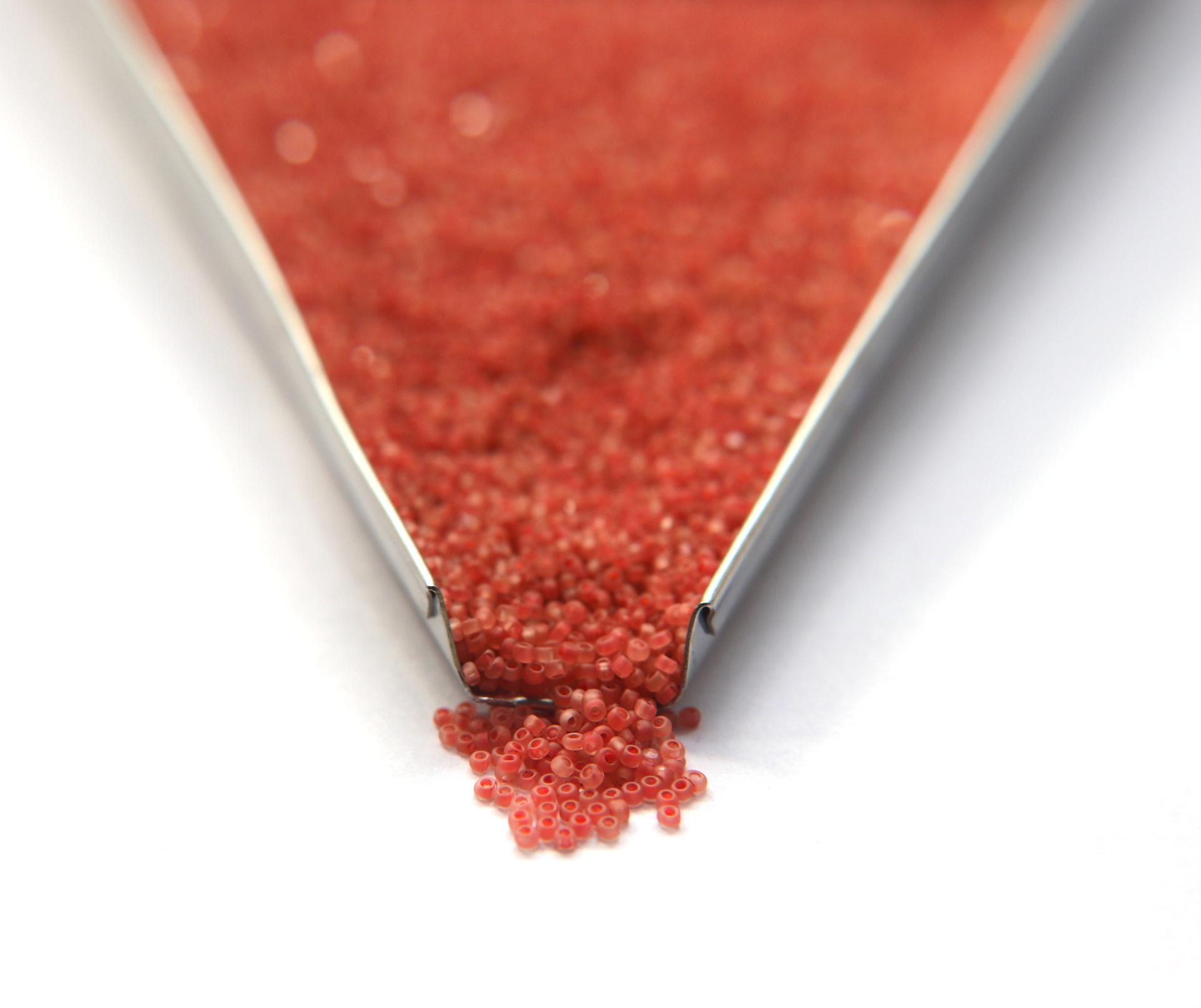 13/0 Charlotte Cut Beads Crystal Matt Vintage Rose Lined 5/10/20/50/250/500 Grams embroidery materials, jewelry making, vintage beads