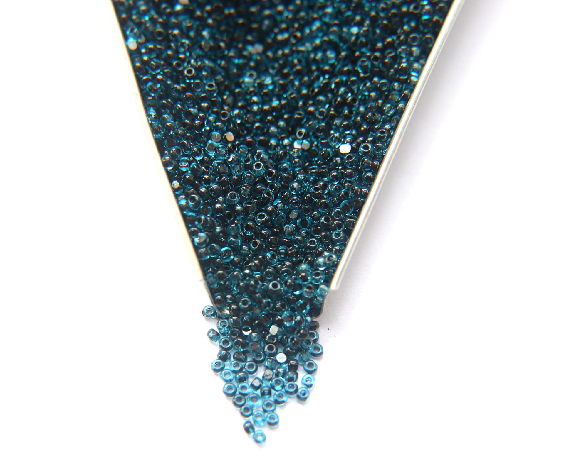 11/0 True cuts Charlotte Beads Aqua Jet Lined 10/20/50/250/500 Grams PREMIUM SEED BEADS, Native Supply