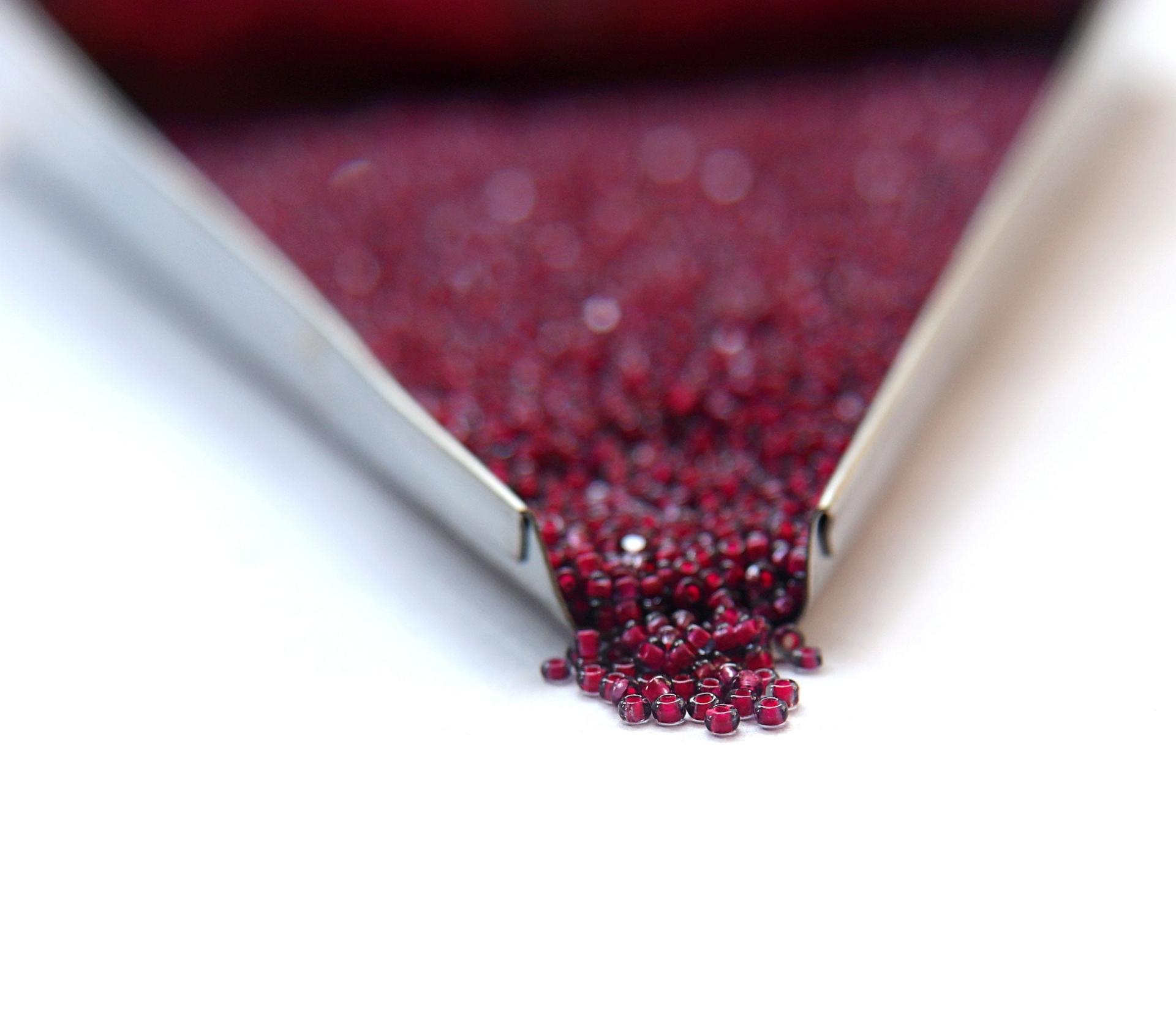 11/0 True cuts Charlotte Beads Black Diamond Neon Pink Lined 10/20/50/250/500 Grams PREMIUM SEED BEADS, Native Supply