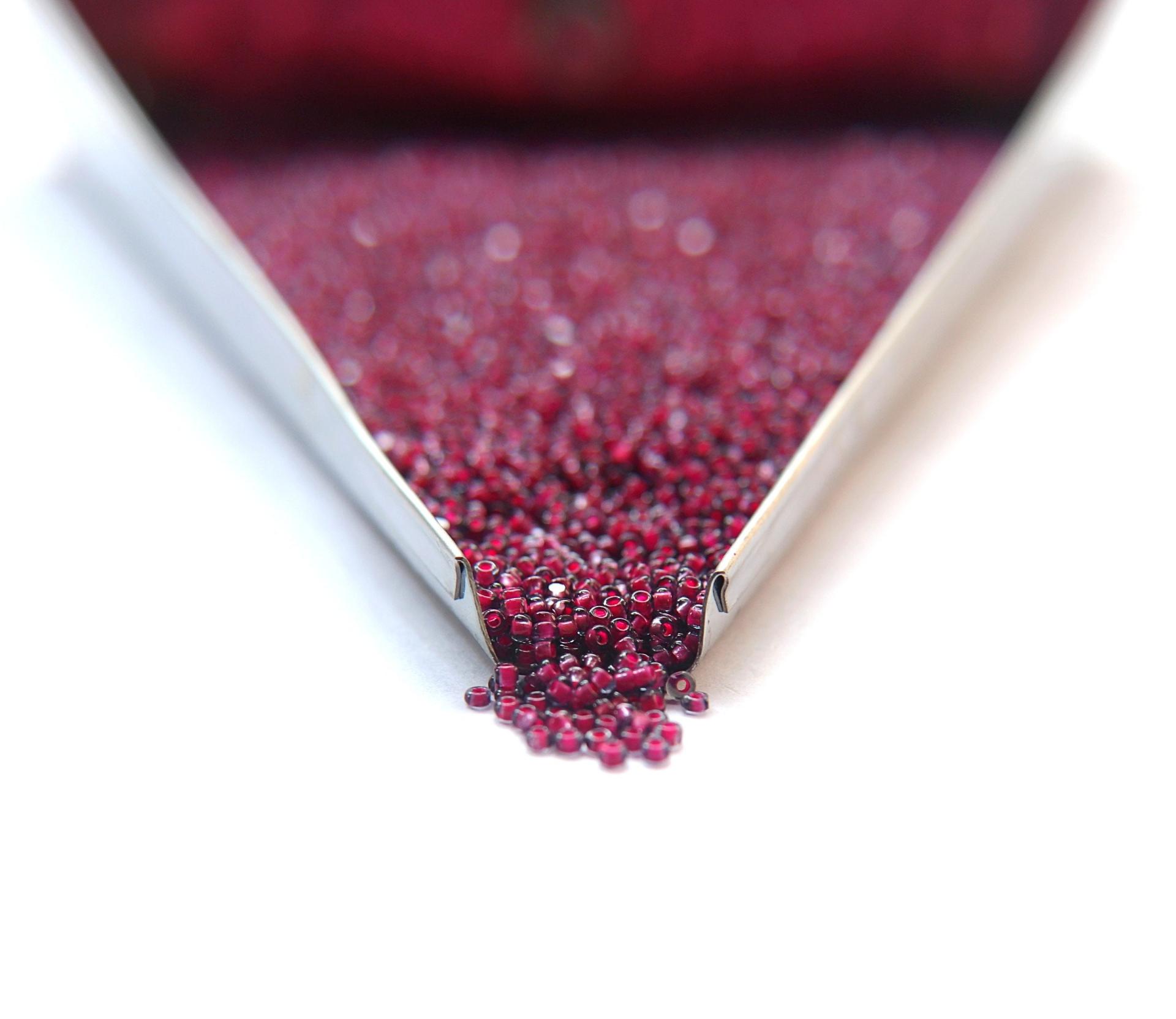 11/0 True cuts Charlotte Beads Black Diamond Neon Pink Lined 10/20/50/250/500 Grams PREMIUM SEED BEADS, Native Supply