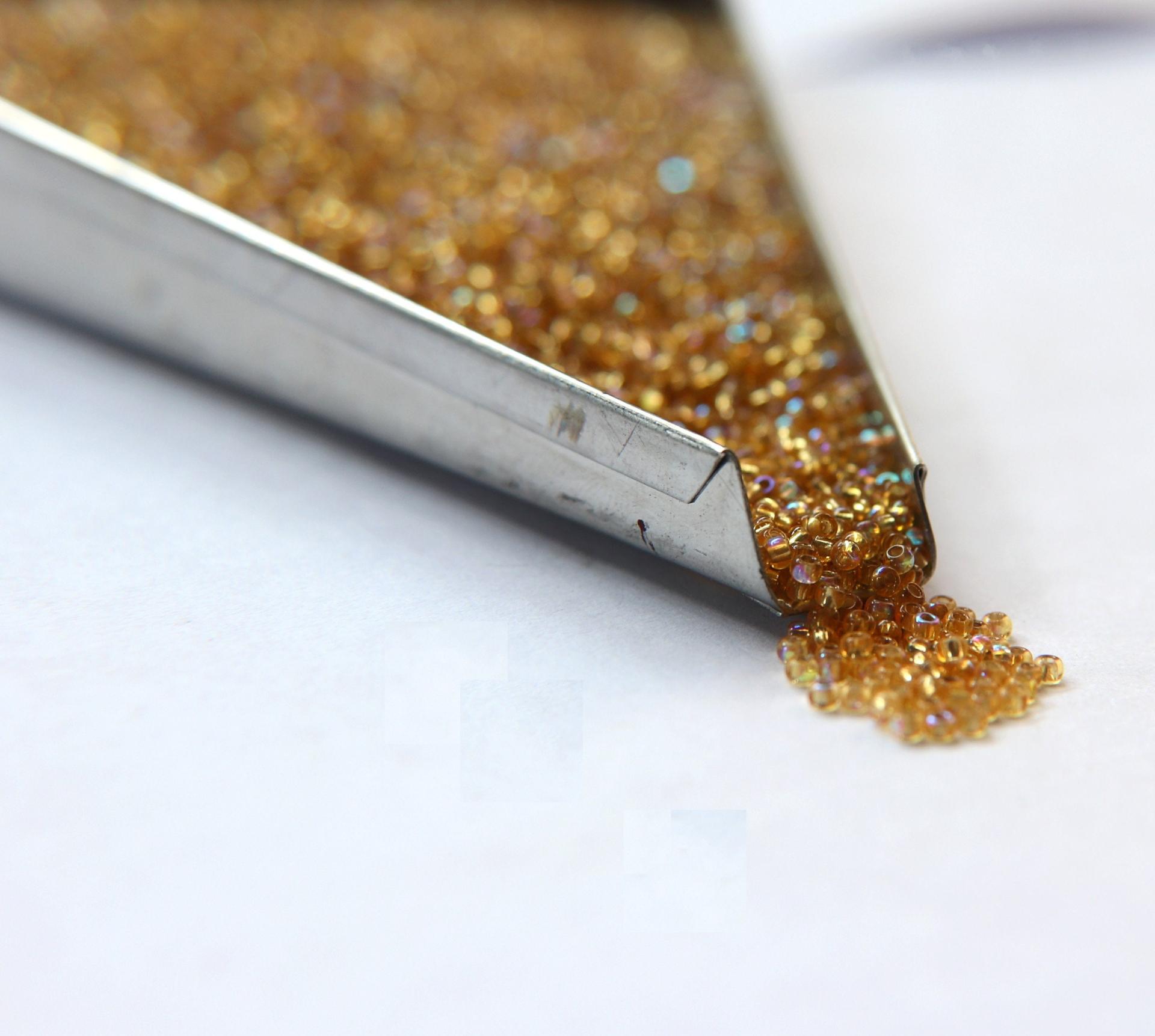 11/0 Charlotte Cut Beads 17020 Patina Gold Silver Lined Aurore Boreale 10/20/50/250/500 Grams PREMIUM MATERIALS