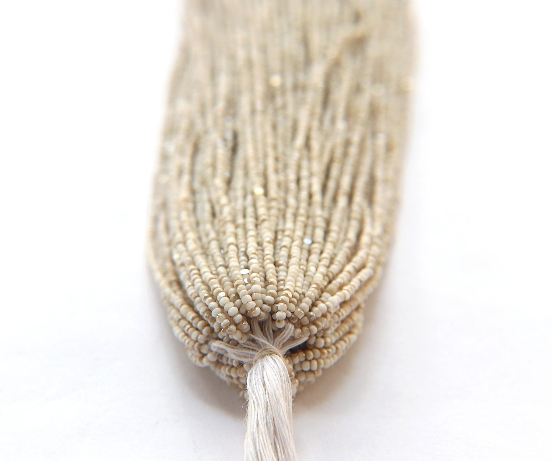13/0 Hanks Charlotte Cut Beads Opaque Chalk White Golden Honey  1/5/25/50/100 Hanks 1.6mm glass beads, jewelry supply, craft supply