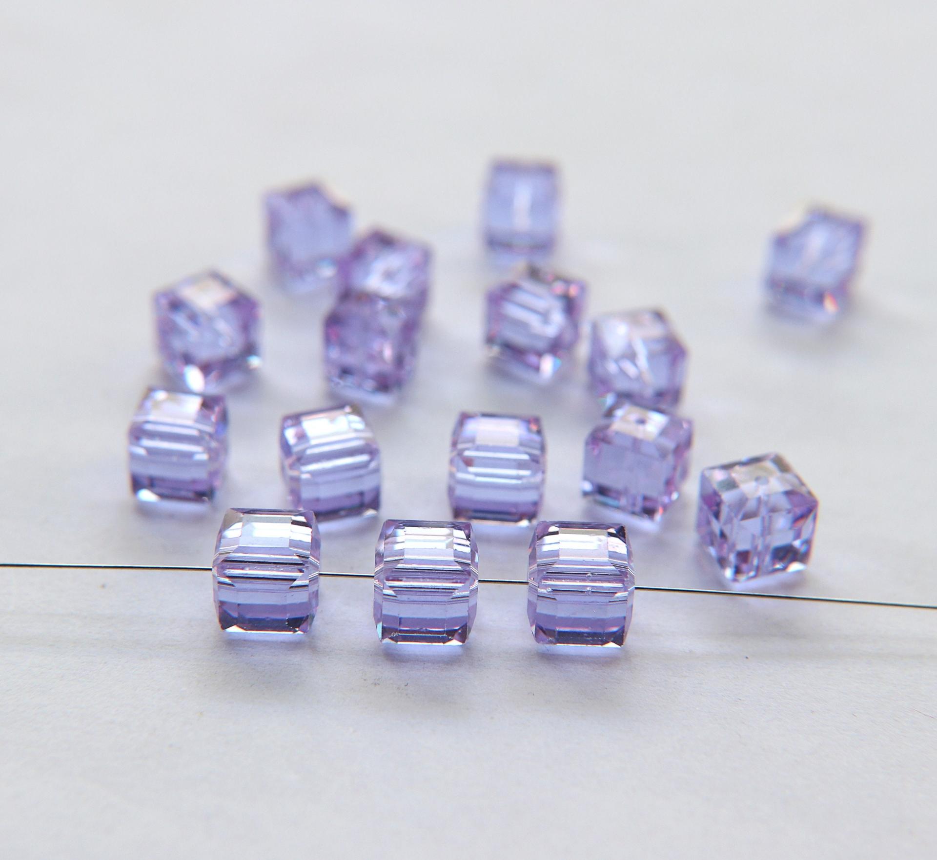 Swarovski 5601 Cube Bead 8mm (34 Colours) 2/6/12/36 Pieces wedding decorations, jewelry supplies, craft supply
