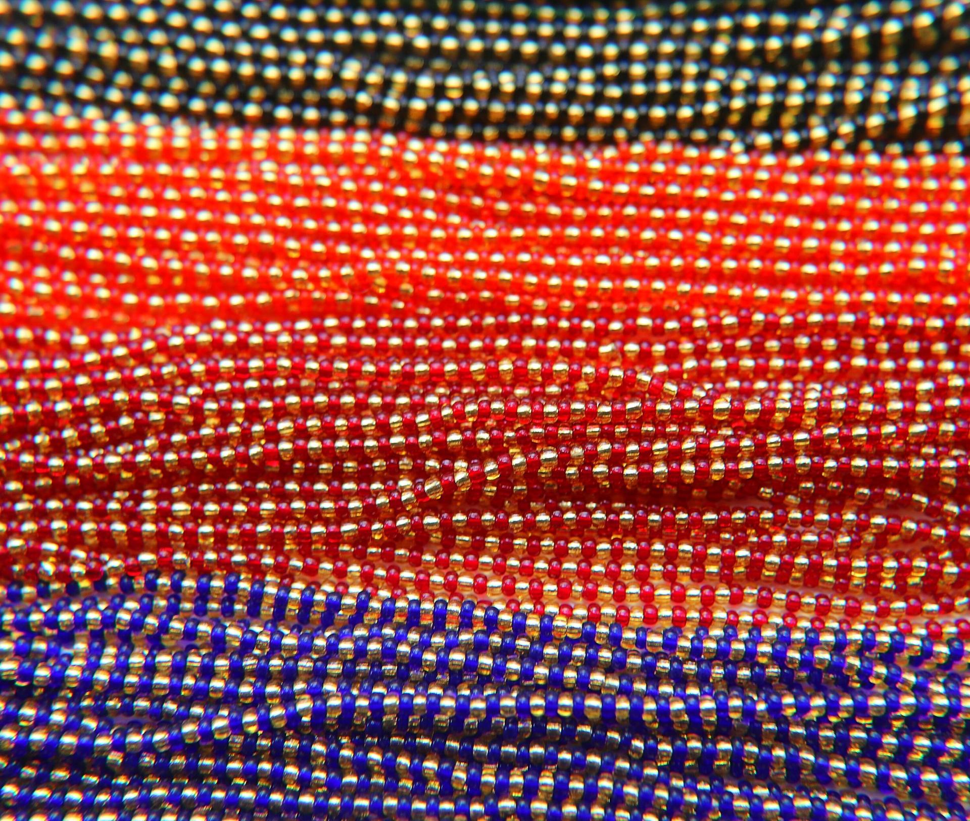 11/0 Czech Seed Bead Hanks Color Transparent Goldline (5 Colors) 45" Full hanks Preciosa Ornella loose beads, mix beads