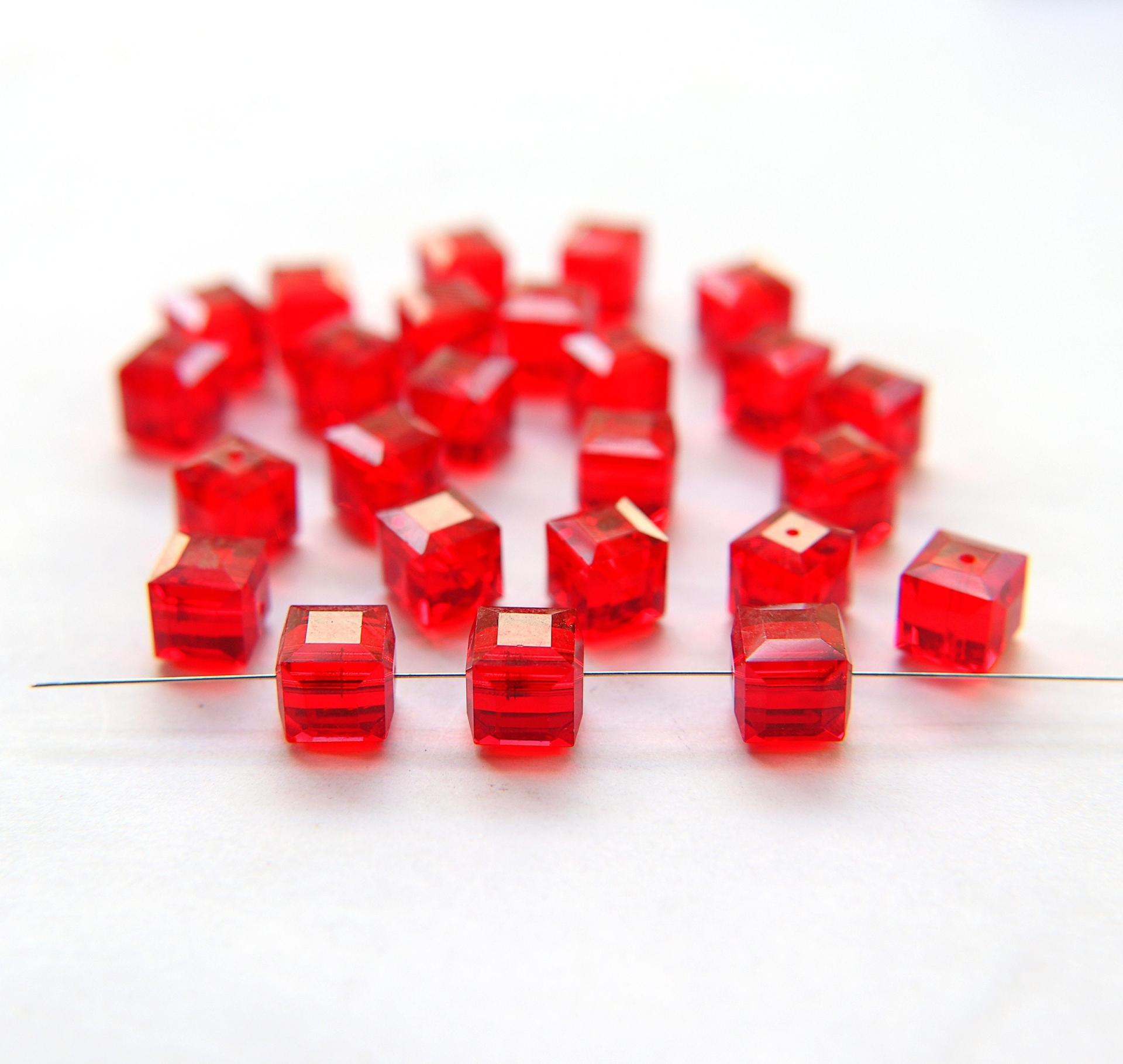 Swarovski 5601 Cube Bead 8mm (34 Colours) 2/6/12/36 Pieces wedding decorations, jewelry supplies, craft supply