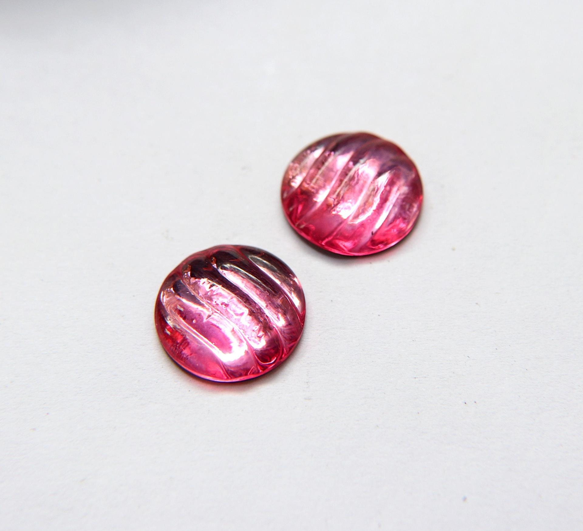 Swarovski 18 mm Vintage Rose Foiled Flat Back (7 Colours) Round Cabochon 2/6 Pieces