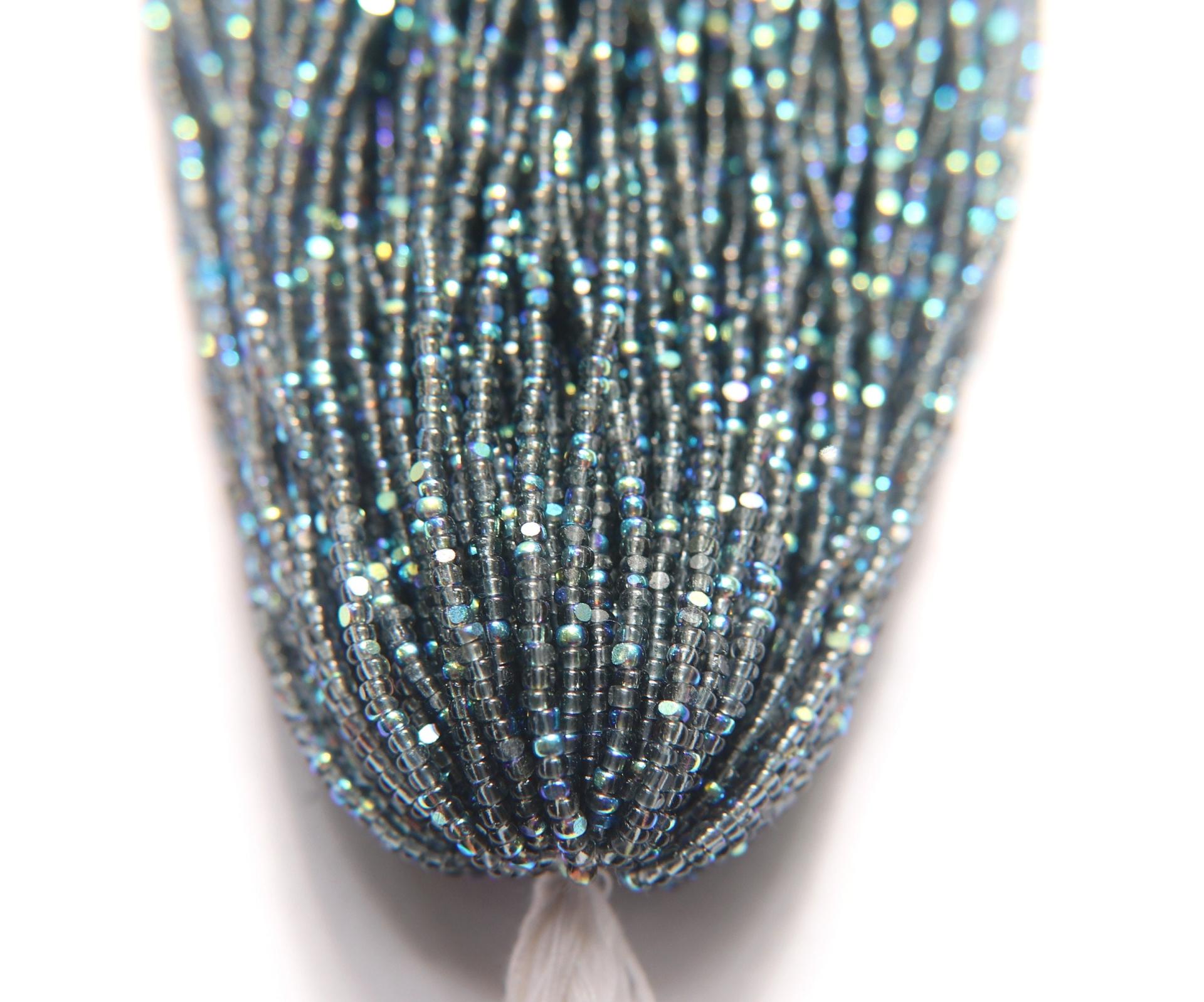 11/0 Hanks Charlotte Cut Beads Patina Transparent Black Diamond Aurore Boreale 1/5/25/50/100 Hanks PREMIUM SEED BEADS, Native Supplie