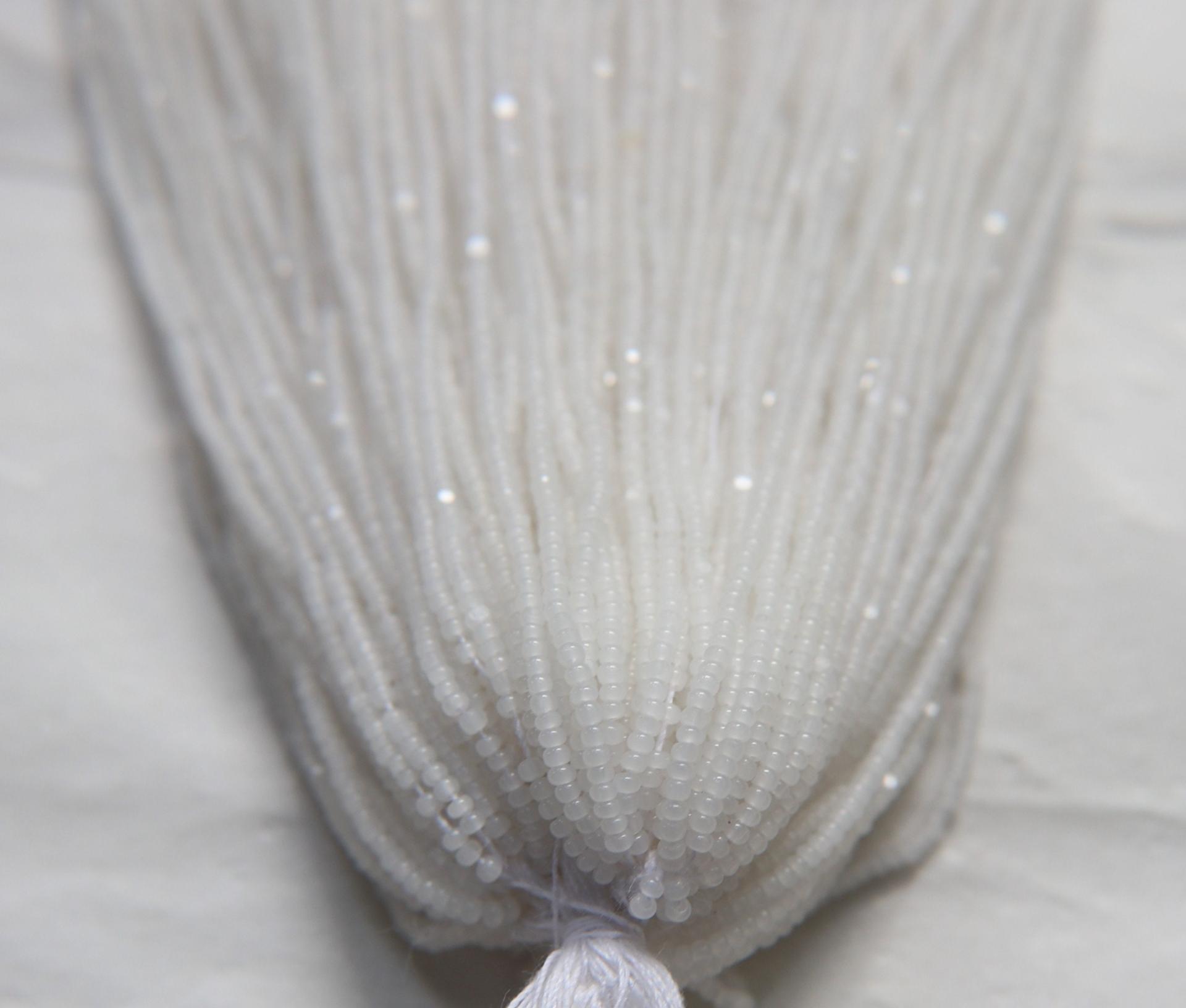 13/0 Hanks Charlotte Cut Beads White Opal 1/5/25/50/100 Hanks jewellery rare heart beads, jewelry supply, native supply,