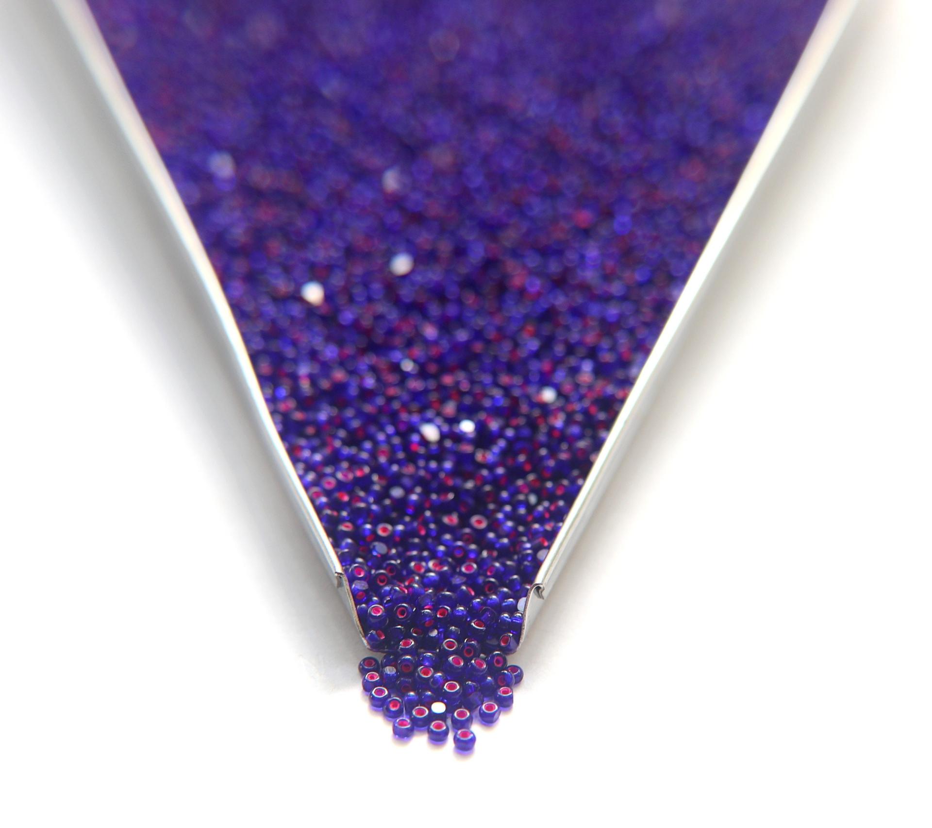 11/0 True cuts Charlotte Beads Royal Blue Neon Pink Lined 10/20/50/250/500 Grams PREMIUM SEED BEADS, Native Supply