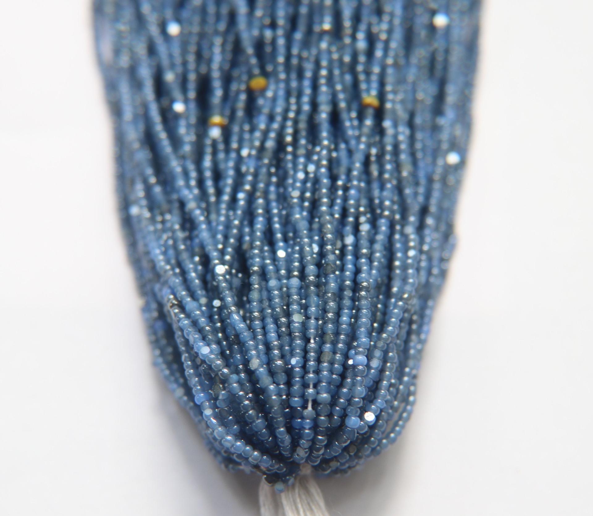 13/0 Hanks Charlotte Cut Beads Ionized Premium Medium Sapphire Opal 1/5/25/50/100 Hanks 1.6mm glass beads, native supplies