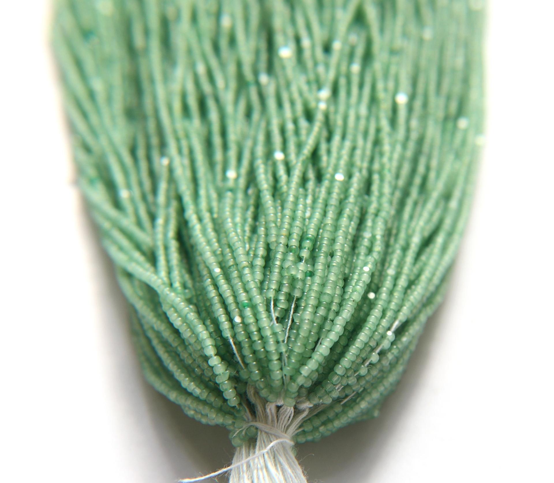 13/0 Hanks Charlotte Cut Beads Dark Sage Opal 1/5/25/50/100 Hanks jewellery rare heart beads, jewelry supply, native supply,