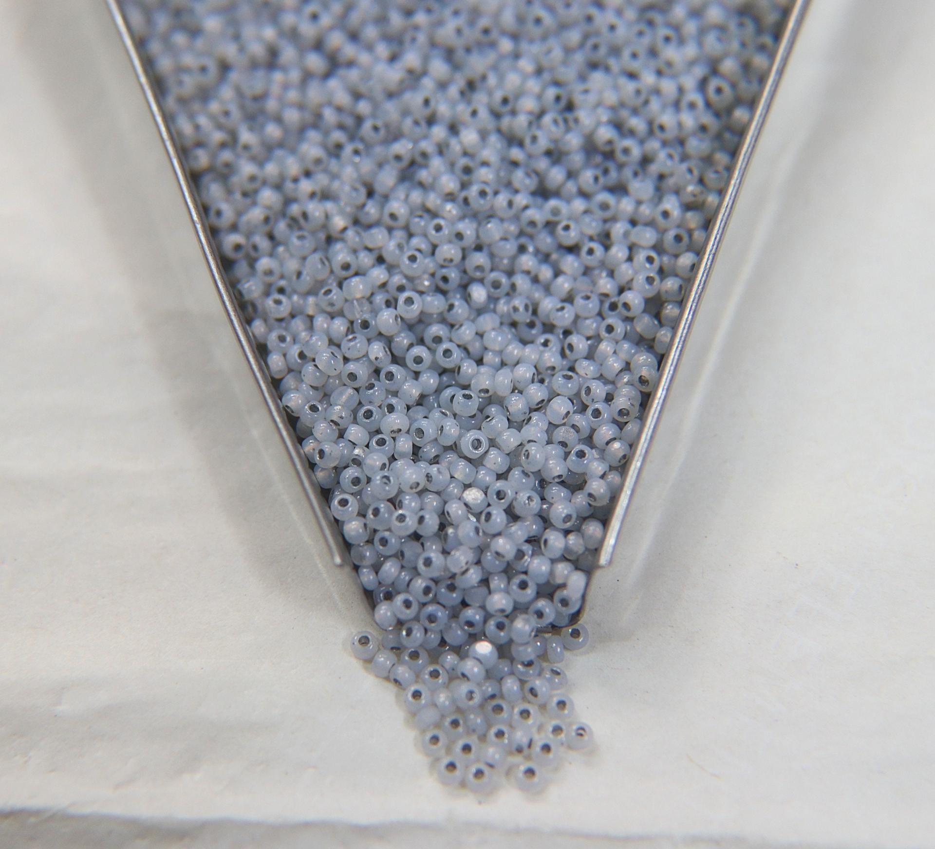 11/0 Charlotte Cut Beads White Opal Silverlined 10/20/50/250/500 Grams PREMIUM SEED BEADS, Native Supply