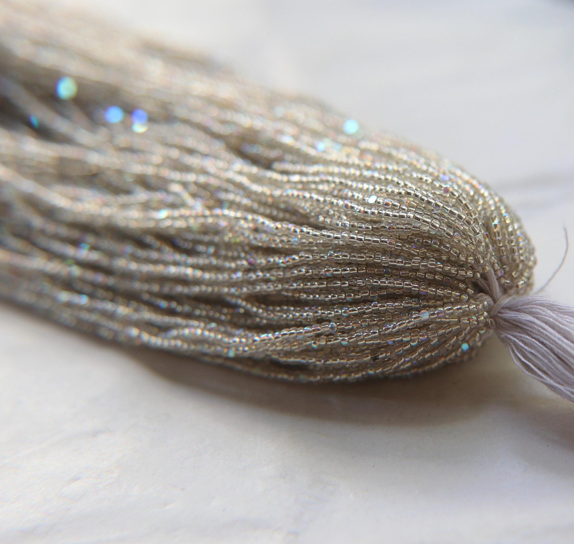 13/0 Hanks Charlotte Cut Beads Patina Crystal Silver Lined Aurore Boreale 1/5/25/50/100 Hanks 1.6mm glass beads, native supply