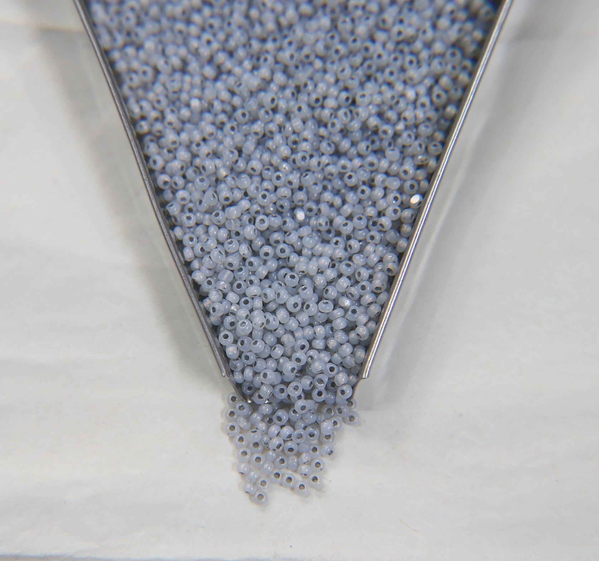 11/0 Charlotte Cut Beads White Opal Silverlined 10/20/50/250/500 Grams PREMIUM SEED BEADS, Native Supply