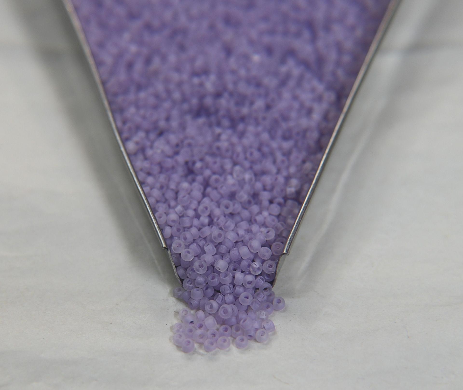 11/0 Charlotte Cut Beads Crystal Matt Lilac Lined 10/20/50/250/500 Grams PREMIUM SEED BEADS, Native Supplies