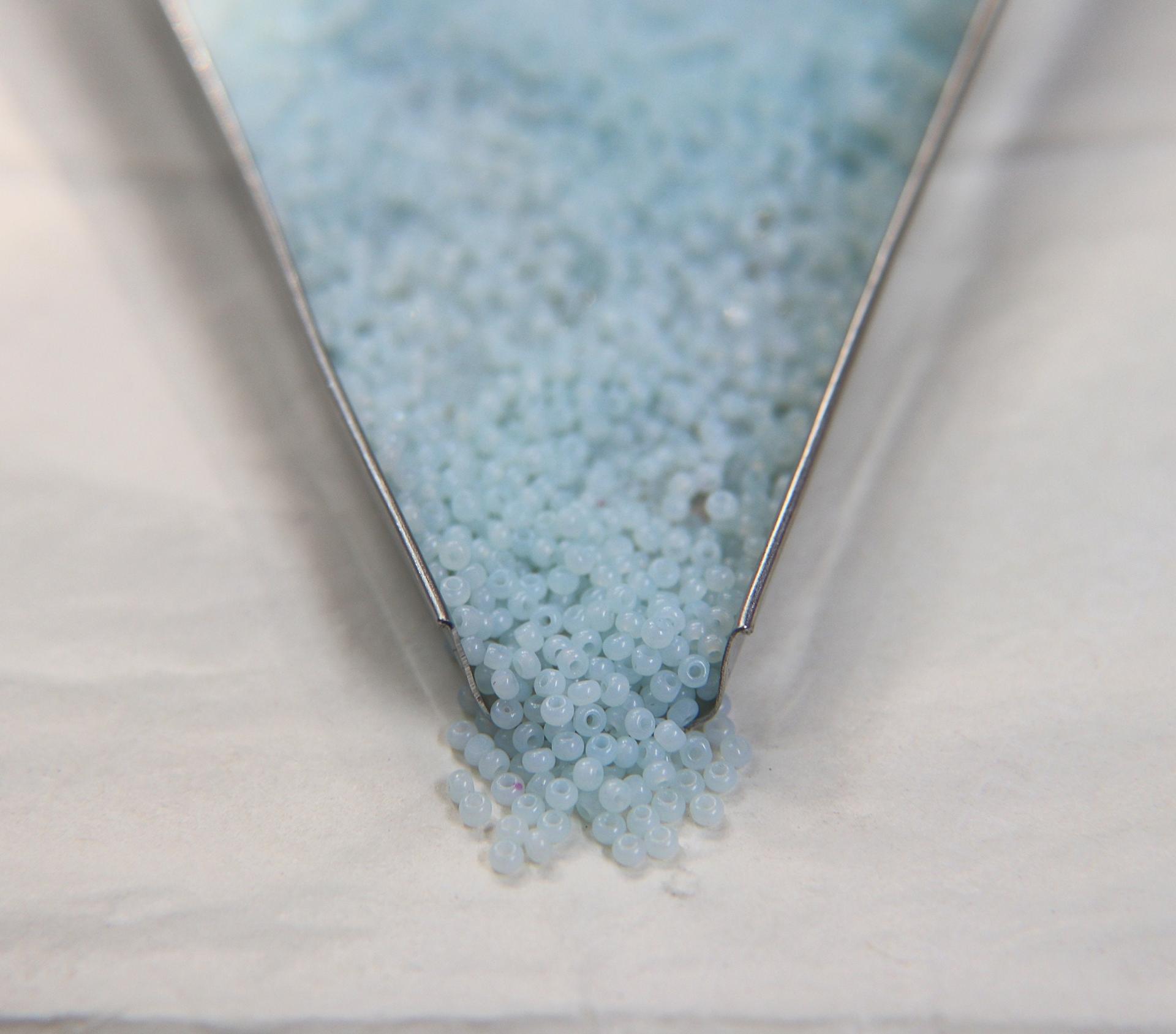 13/0 Charlotte Cut Beads Light Azore Opal 5/10/20/50/250/500 Grams PREMIUM SEED BEADS, Native Supply