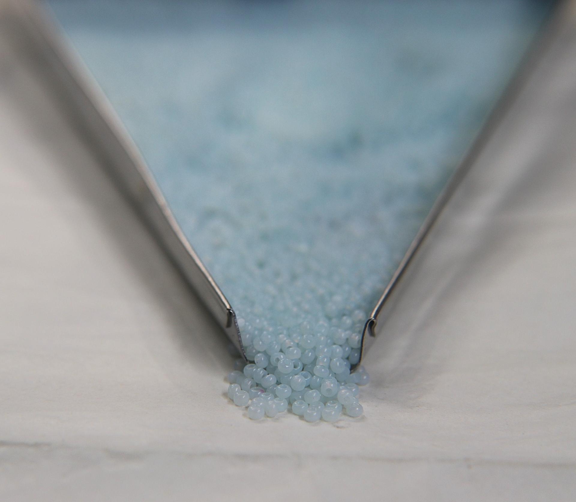 13/0 Charlotte Cut Beads Light Azore Opal 5/10/20/50/250/500 Grams PREMIUM SEED BEADS, Native Supply