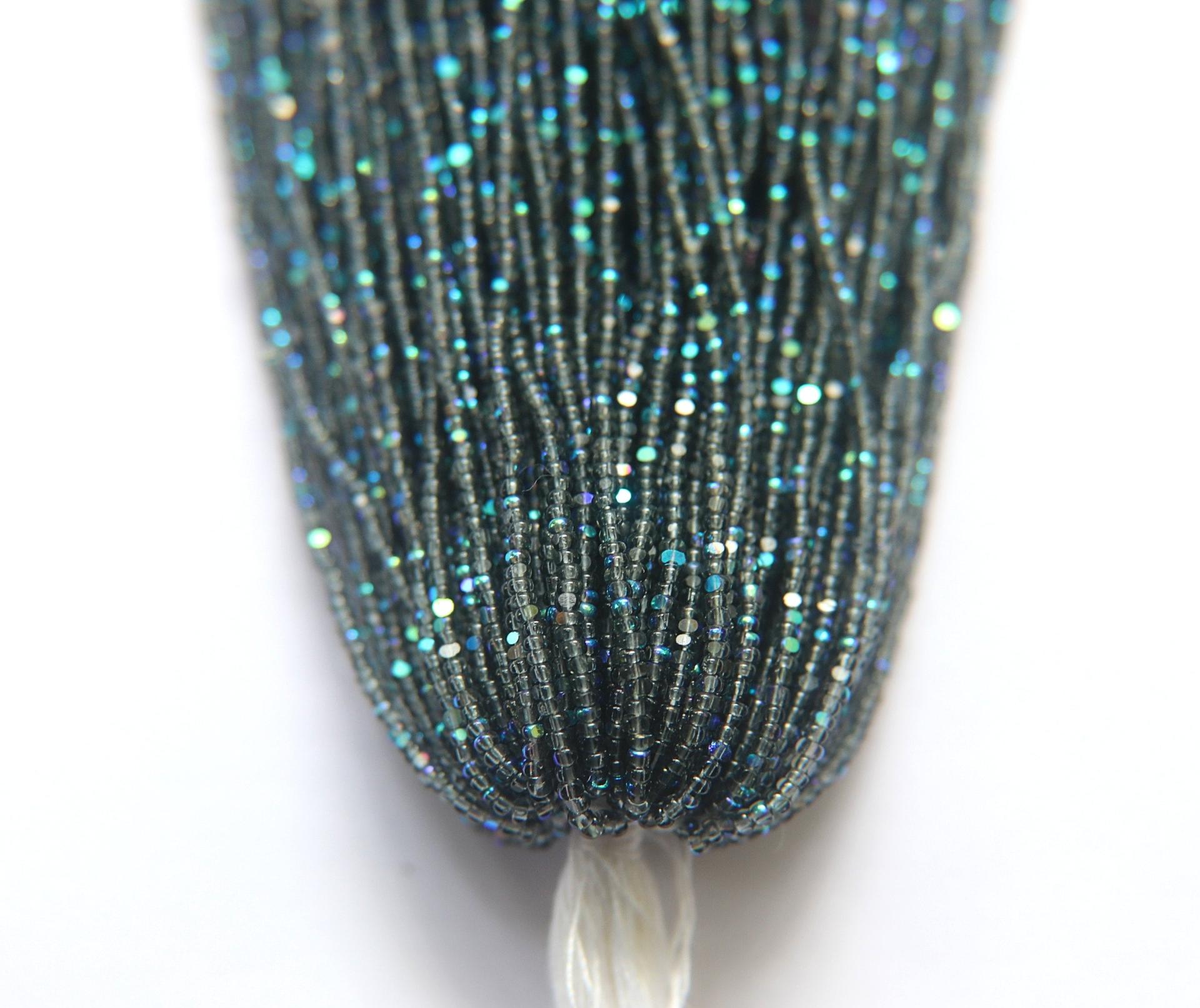 13/0 Hanks Charlotte Cut Beads Patina Transparent Black Diamond Aurore Boreale 1/5/25/50/100 Hanks 1.6mm glass beads, native supply