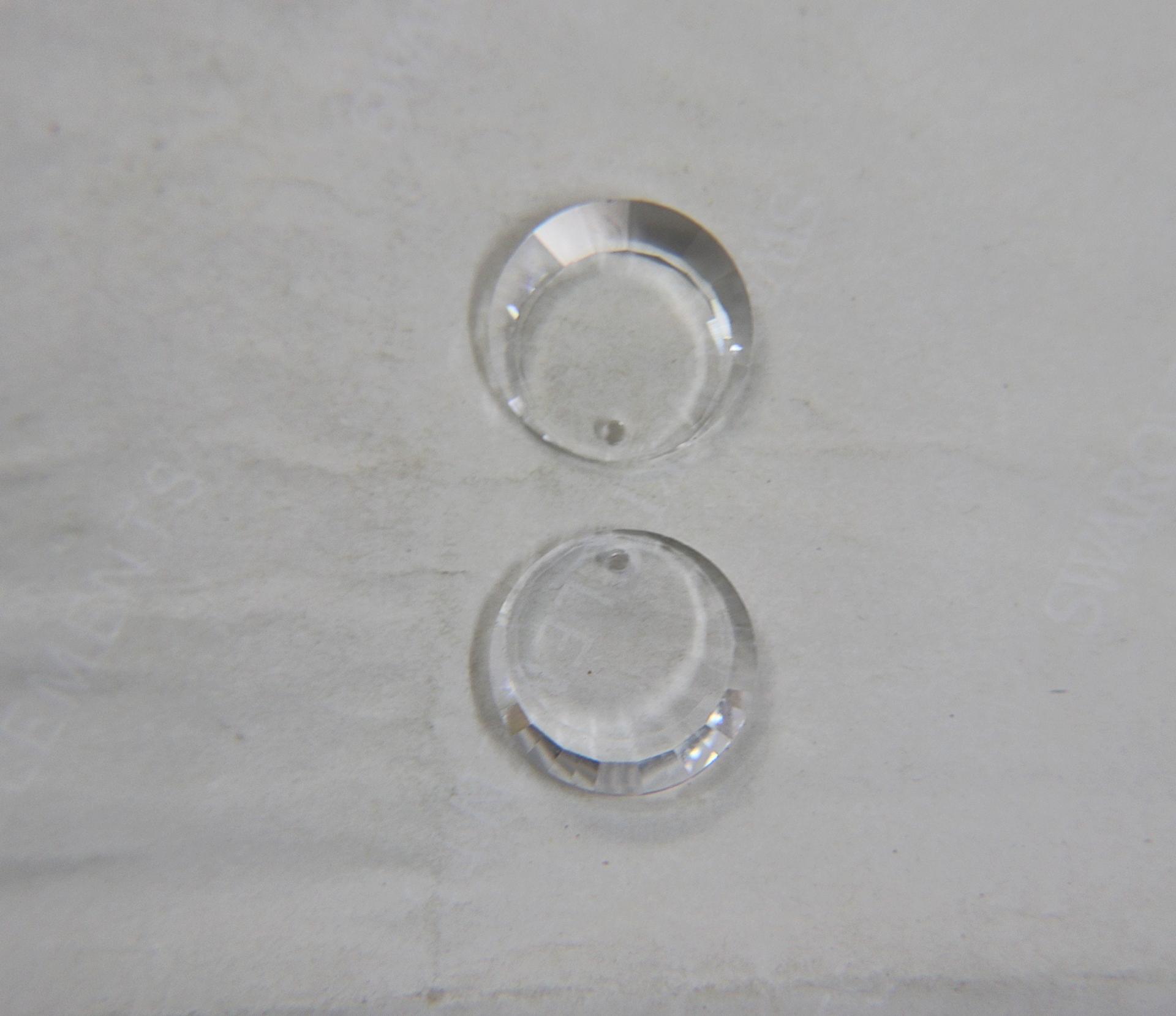 17mm Very Rare Vintage Premium Swarovski 6049 Round Disc Pendants Crystal Clear drop 2/6/12 Pieces vintage findings, jewelry