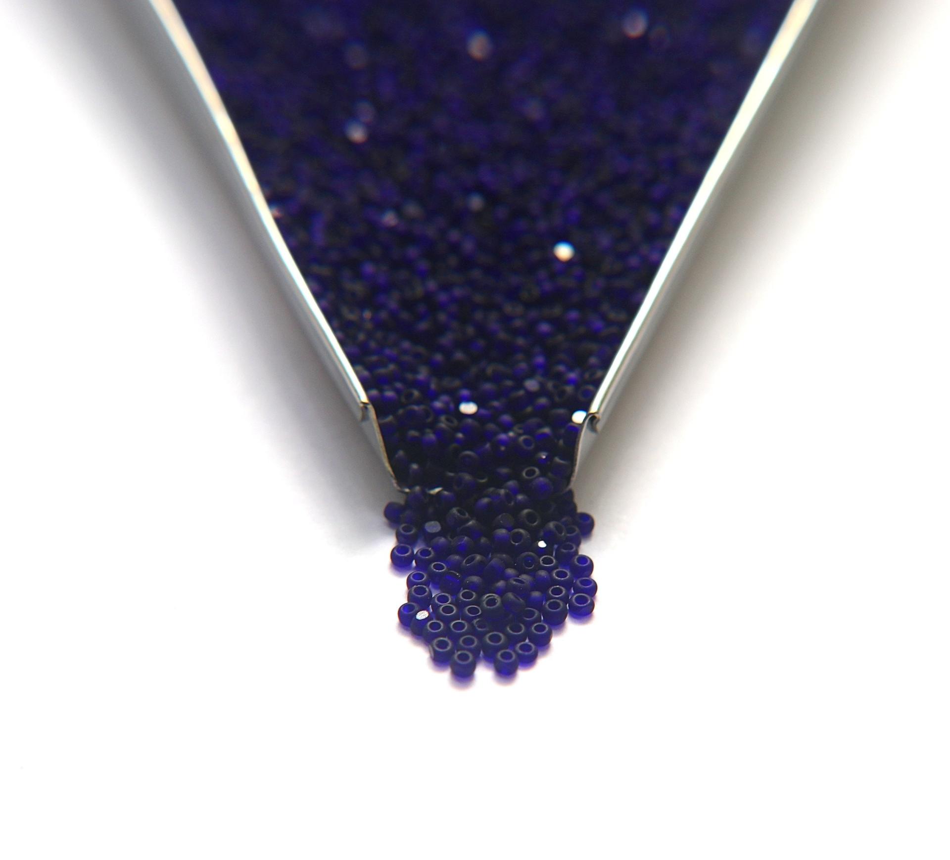 11/0 Charlotte true Cuts Beads MATT Royal Blue Transparent 10/20/50/250/500 Native Beads Supply, Premium Seed Beads
