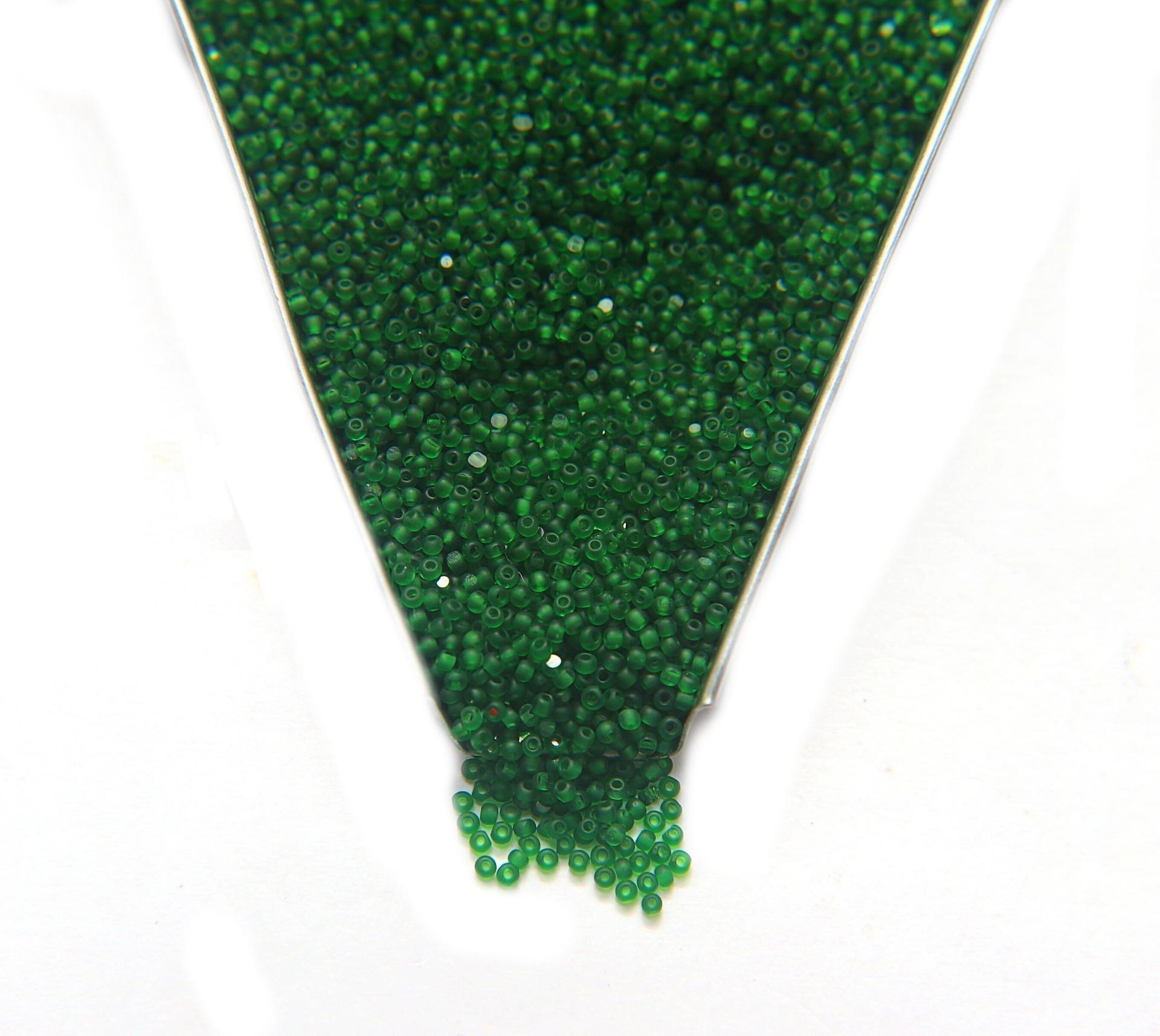 13/0 Charlotte Cut Beads 50120 Matt Medium Green 5/10/20/50/250/500 Grams craft supplies, jewelry making, native supplies