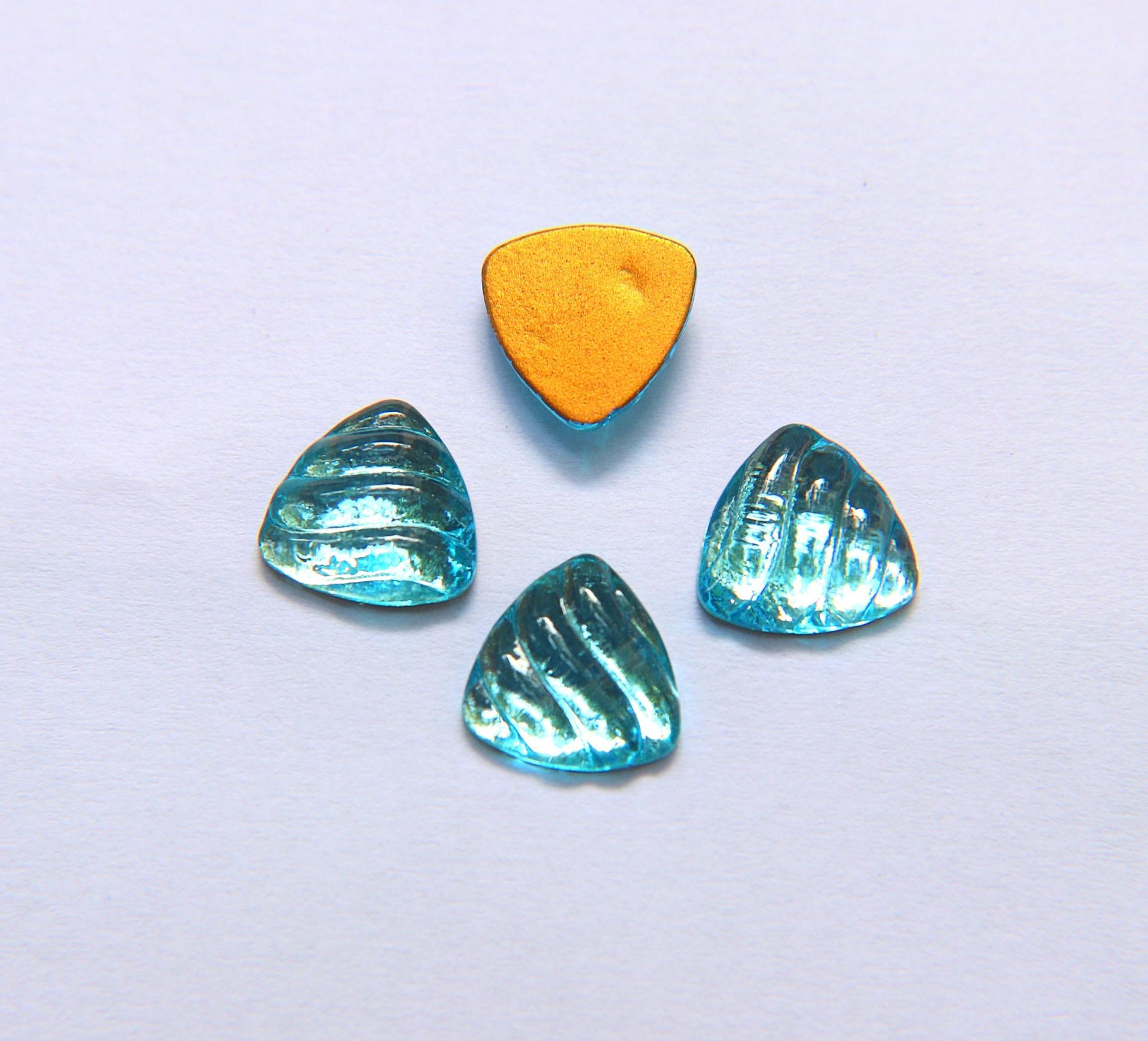 Swarovski 14 mm Vintage Flat Back Triangle Cabochon Cabs(5 Colours) 2/6/12/36 pieces home decorations / jewelry making