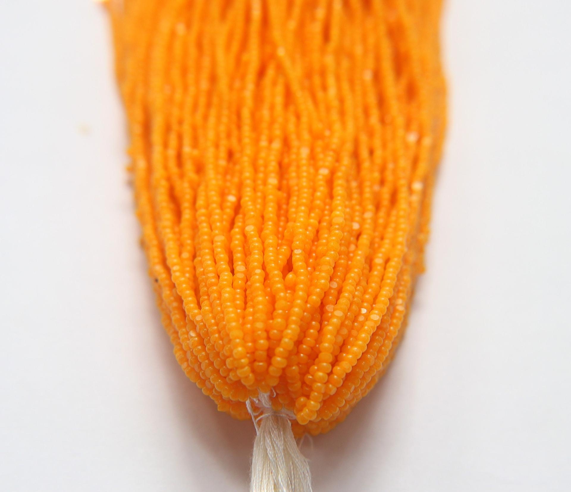 13/0 Hanks Charlotte Cut Beads Light Orange Opal 1/5/25/50/100 Hanks 1.6 mm jewellery rare glass beads, jewelry supply, Native supply