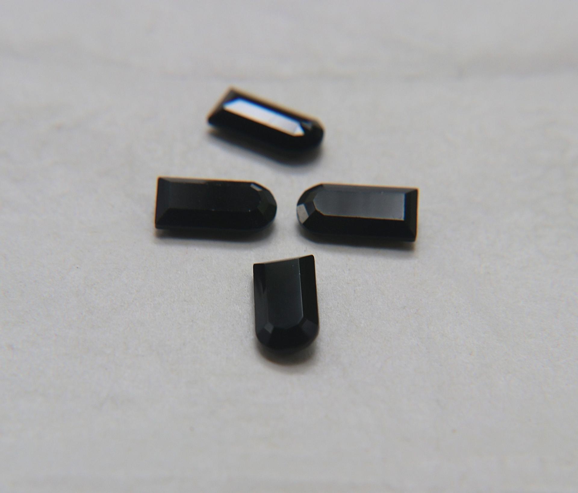 Vintage Swarovski 14x7 mm Jet Fancy stones Premier Crystal Rhinestones 6/12/24/72 Pieces gemstones