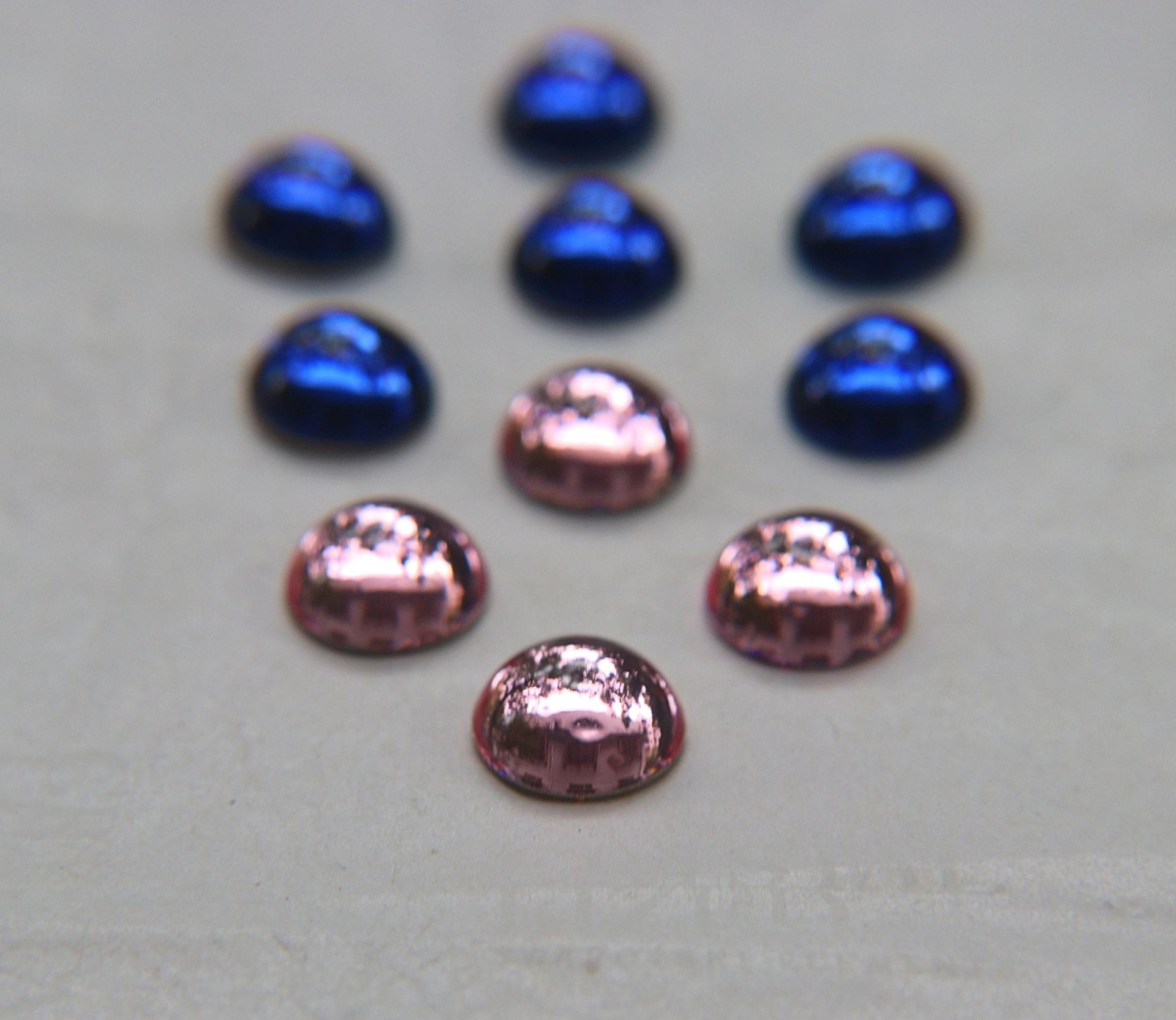 Swarovski 12 mm Vintage in 2 Colours Flat Back Round Cabochon Cabs 6/12/36/72/144 Pieces