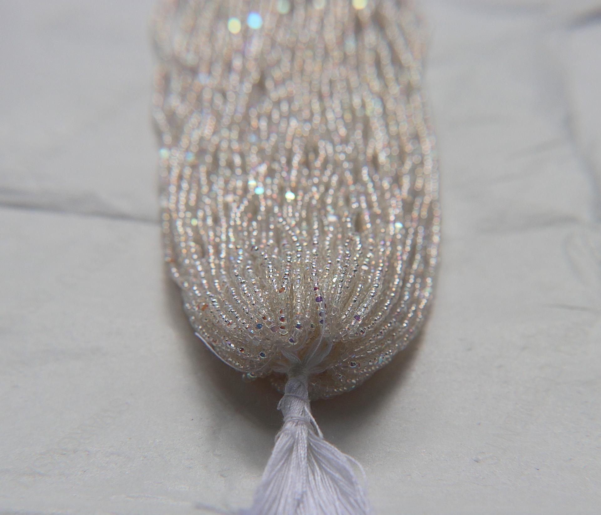 13/0 Hanks Charlotte Cut Beads Patina Transparent Crystal Aurore Boreale 1/5/25/50/100 Hanks 1.6mm glass beads, native supply